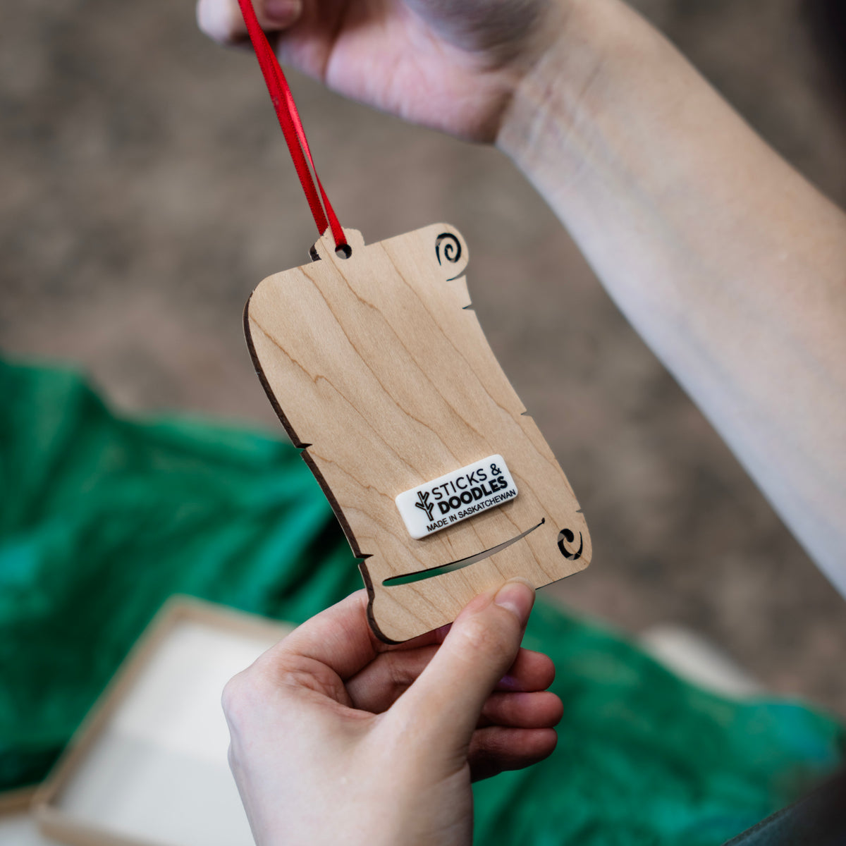 Santa's List Family Name Ornament