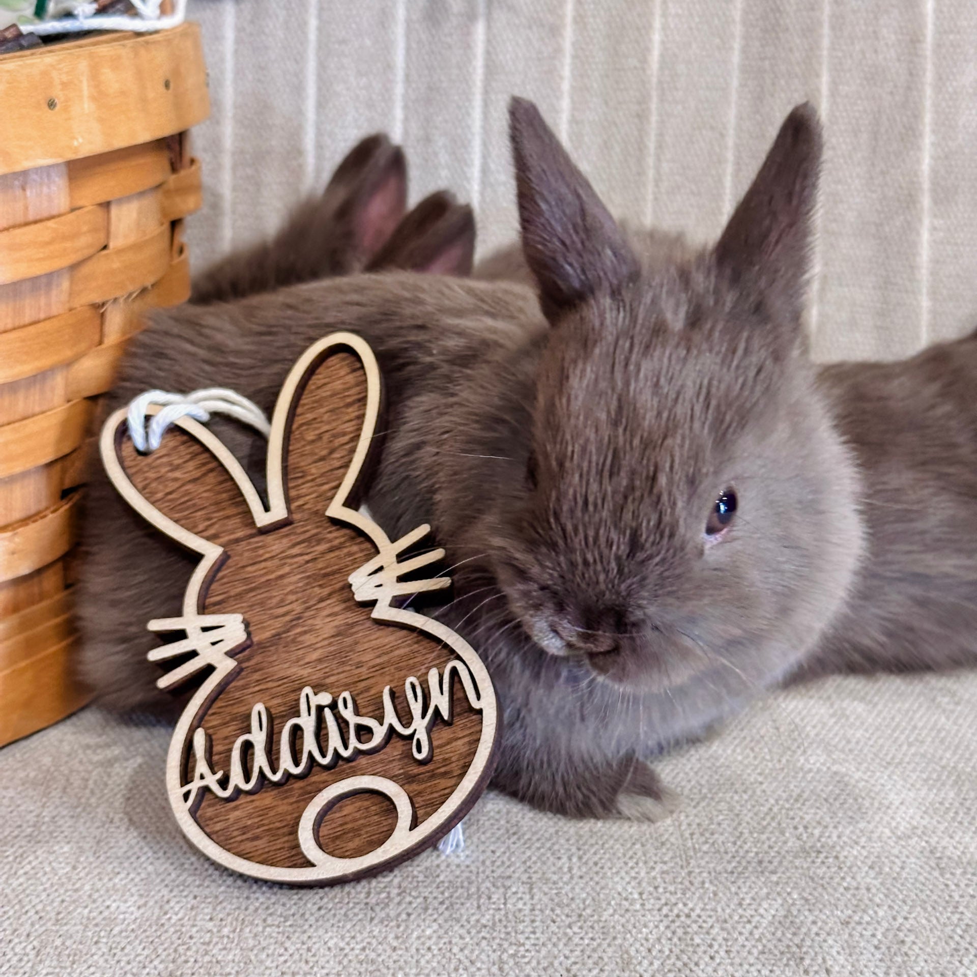 Personalized Layered Easter Basket Tags