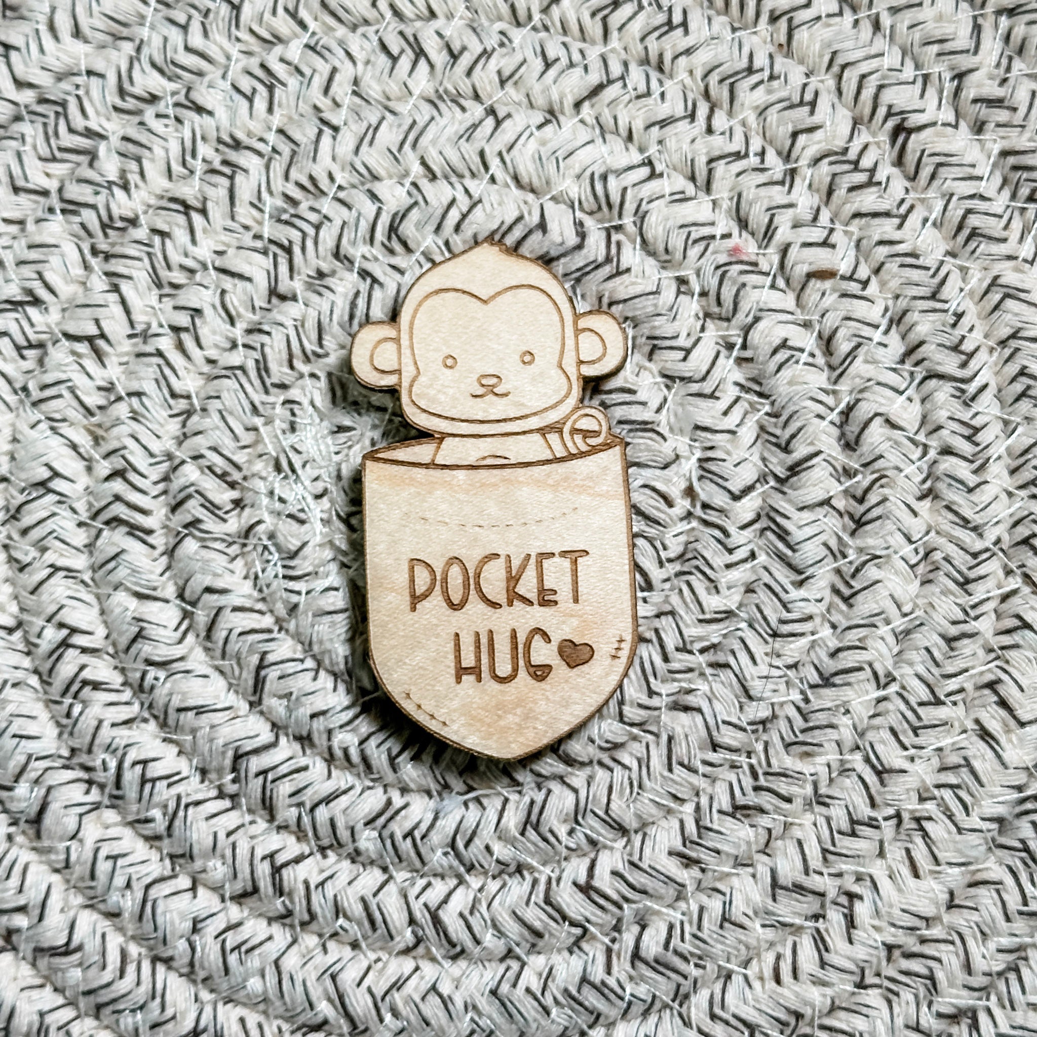 Animal Pocket Hugs • Wooden Tokens • For Family & Friends