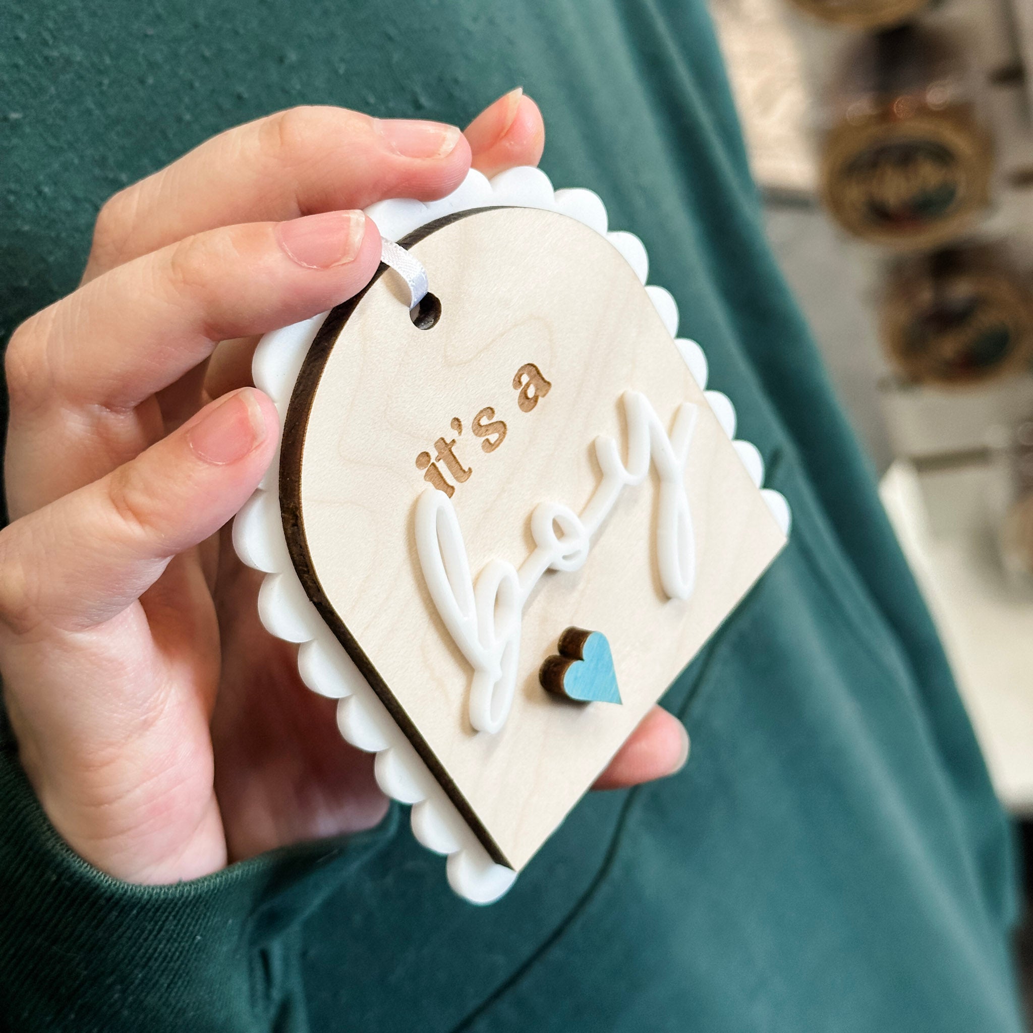 Gender Reveal Ornaments