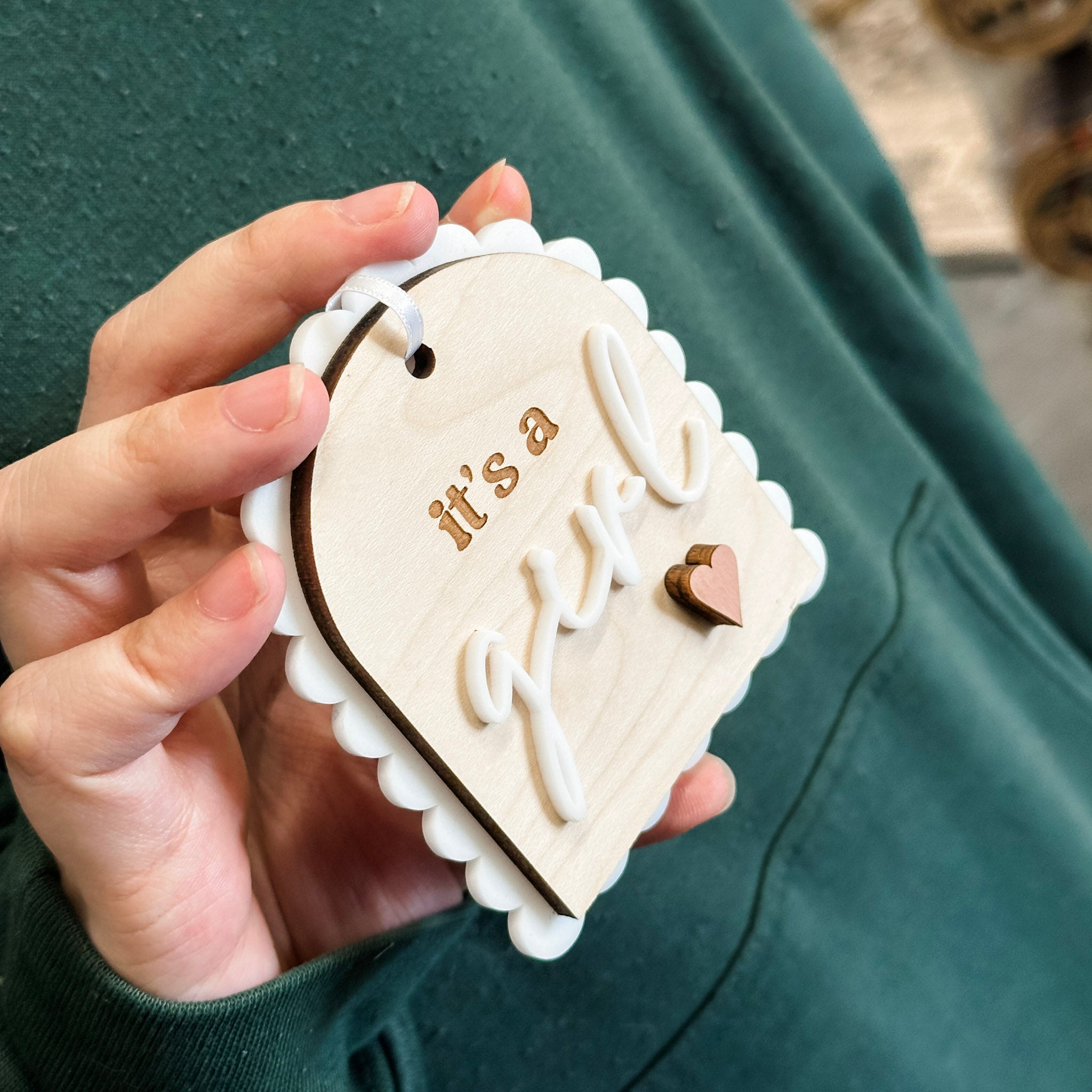 Gender Reveal Ornaments