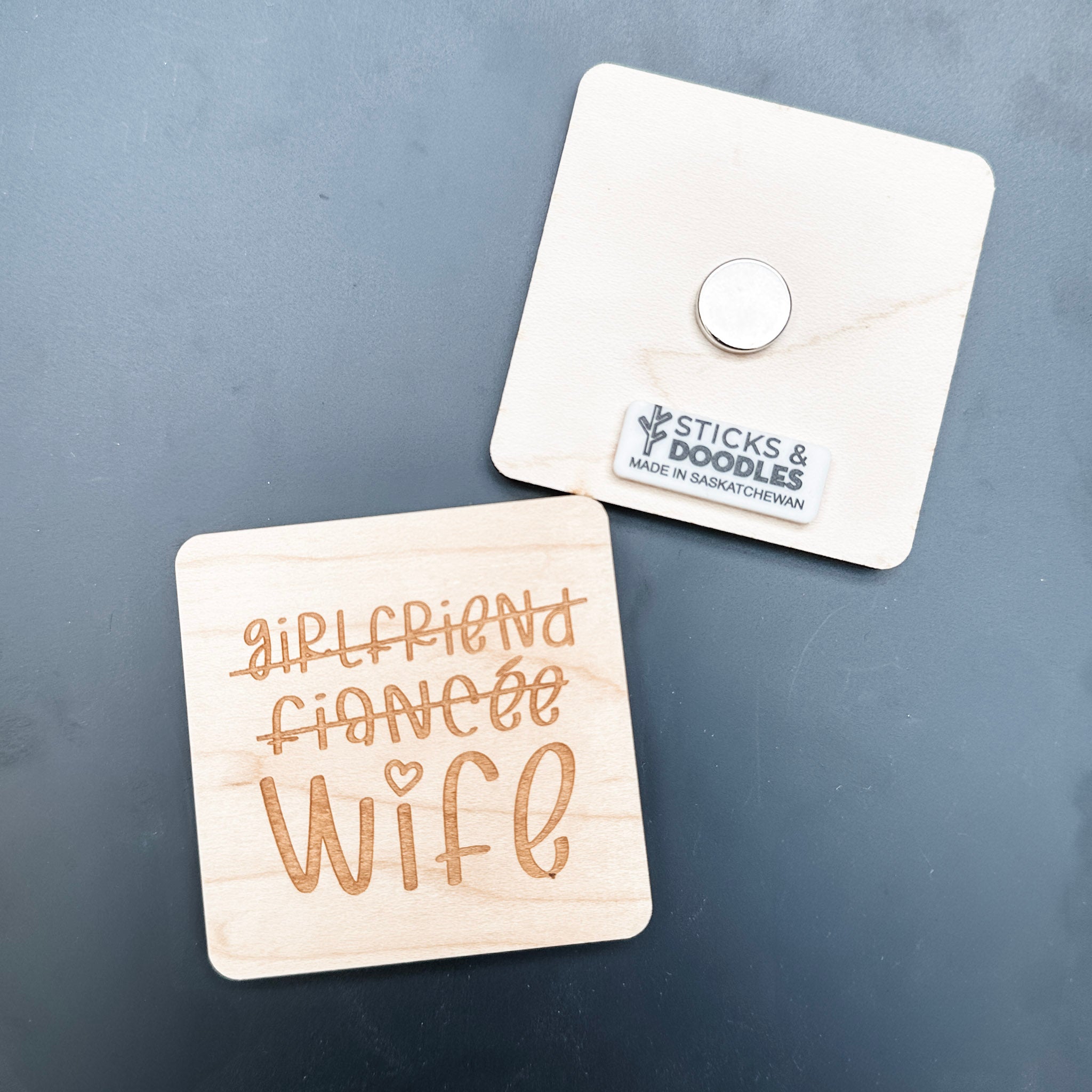 Assorted Variety • Engraved Wood Magnets