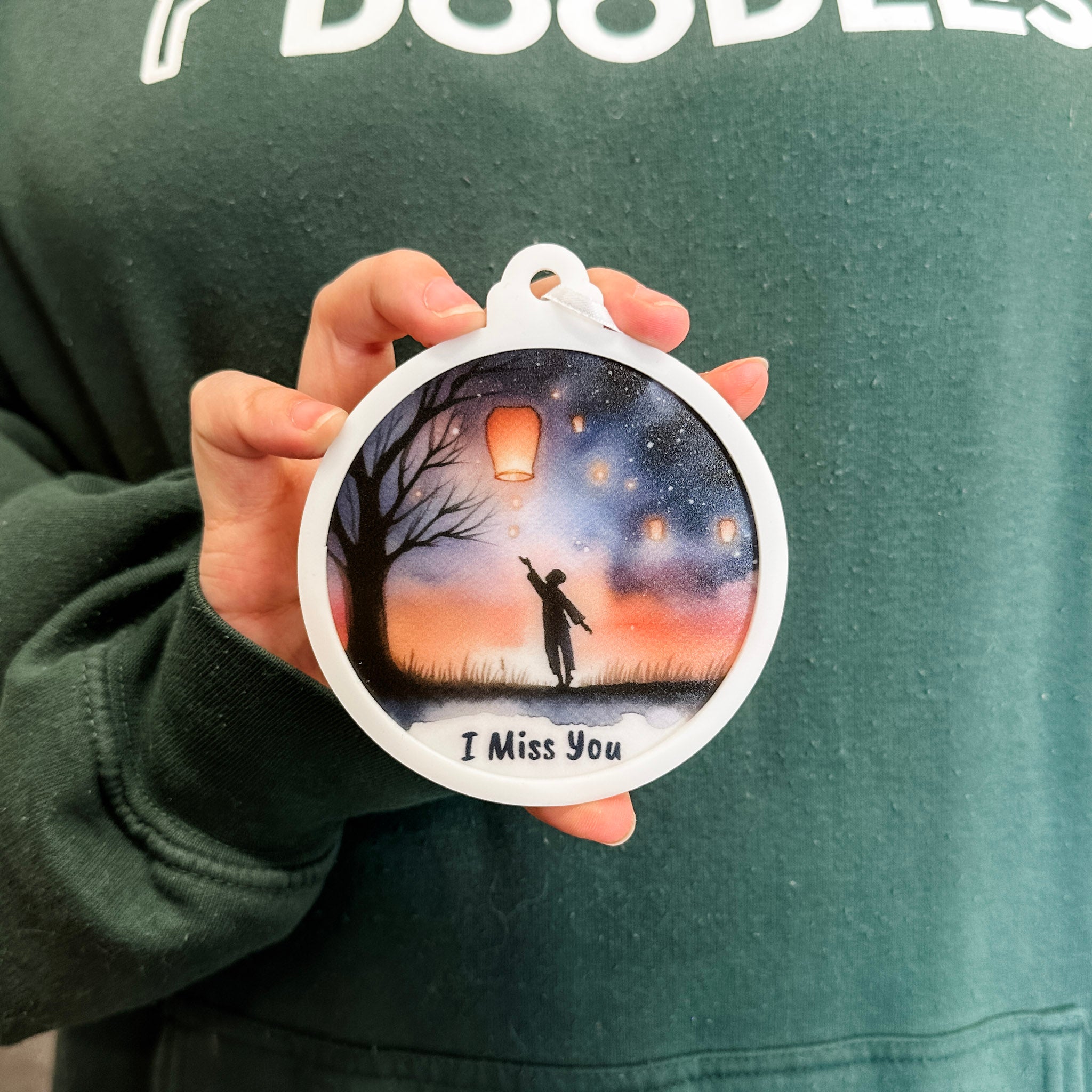 #Memorial Memento_I Miss You (Masculine) Ornament