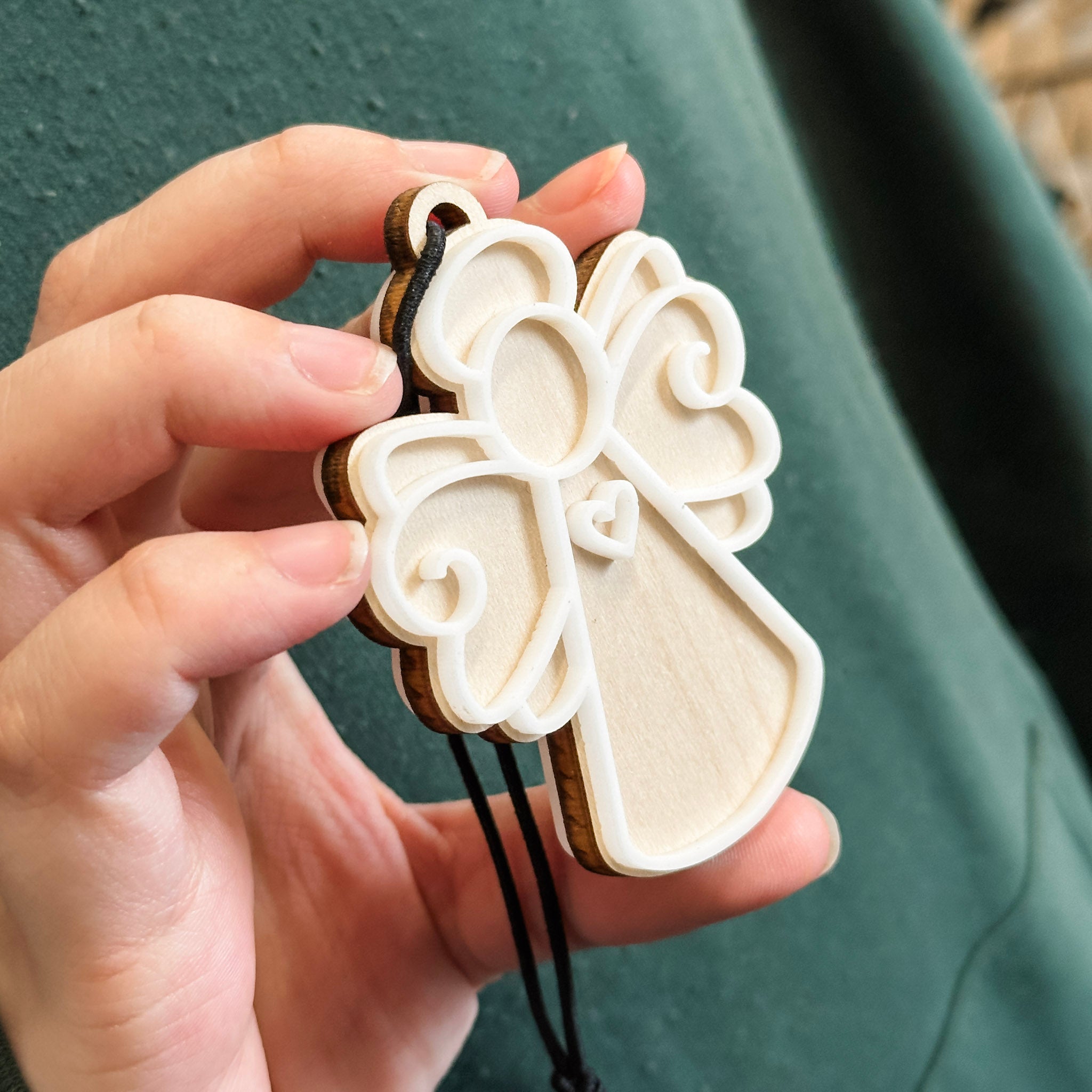 #Memorial Memento_Guardian Angel Car Charm