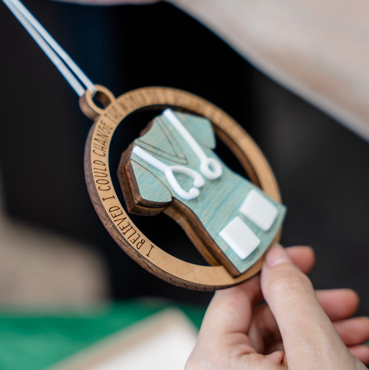 I Became a Nurse to Change the World Ornament