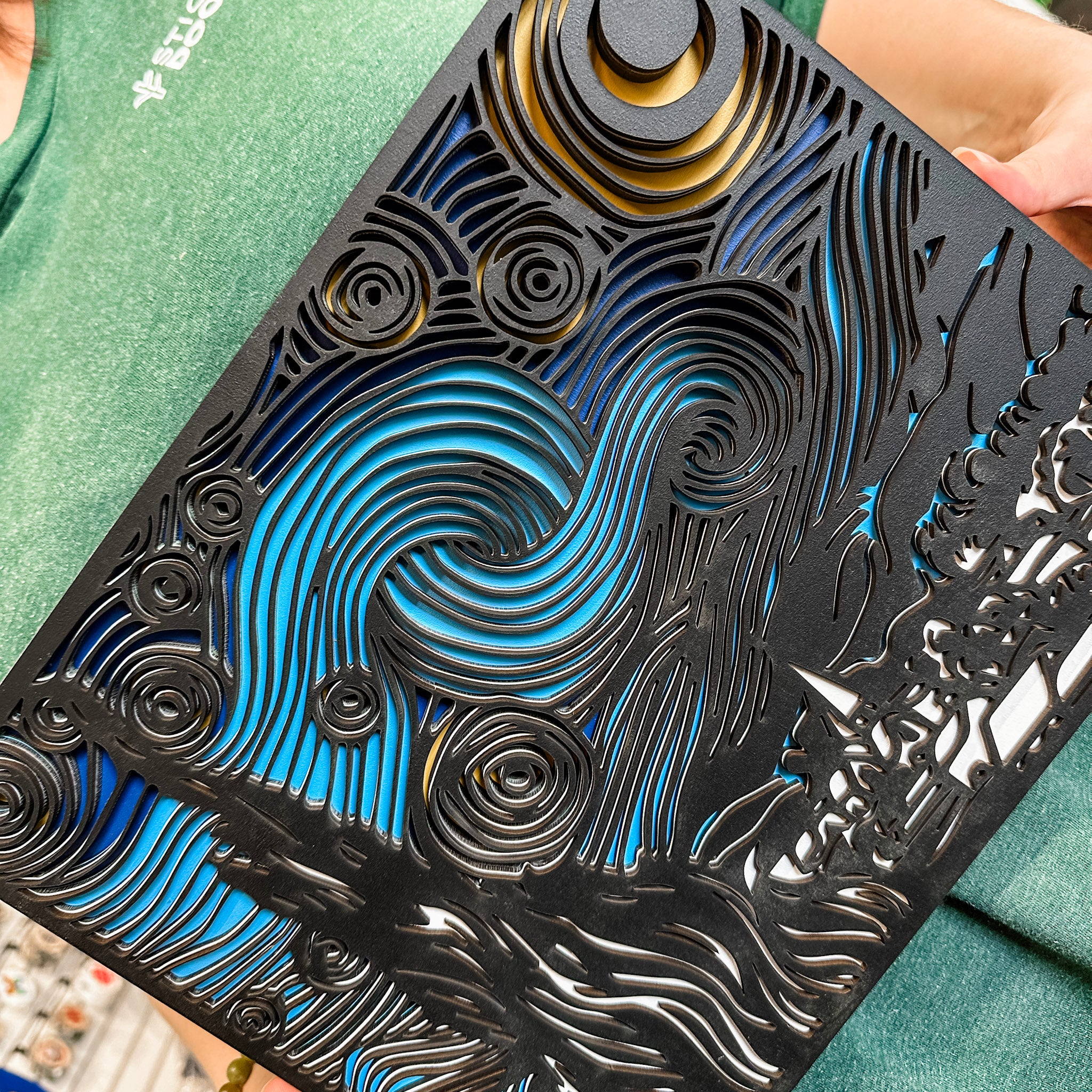 Van Gogh's Starry Night Wood Artwork