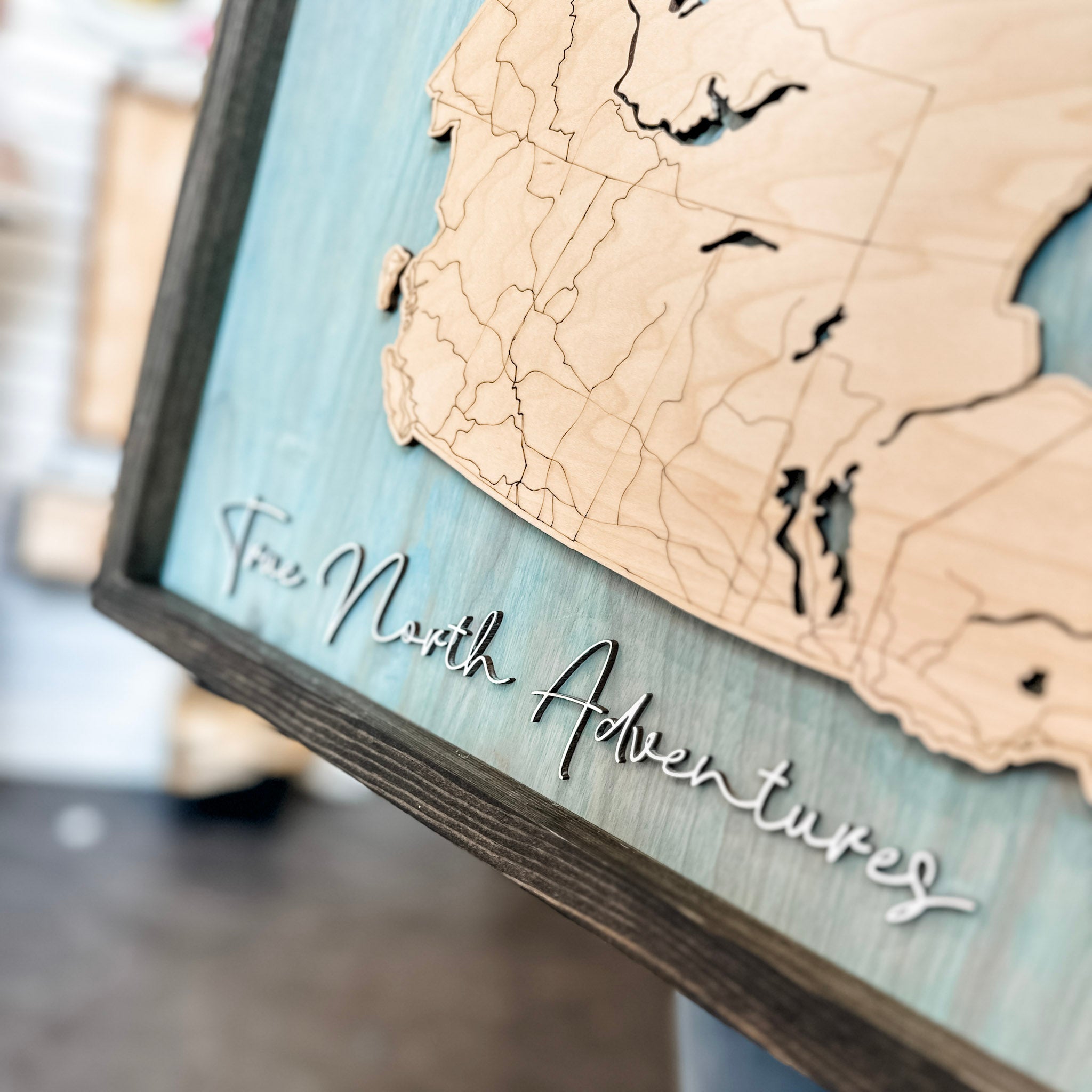 Commemorative 1867 Canada Map • Premium Handcrafted Wood Sign