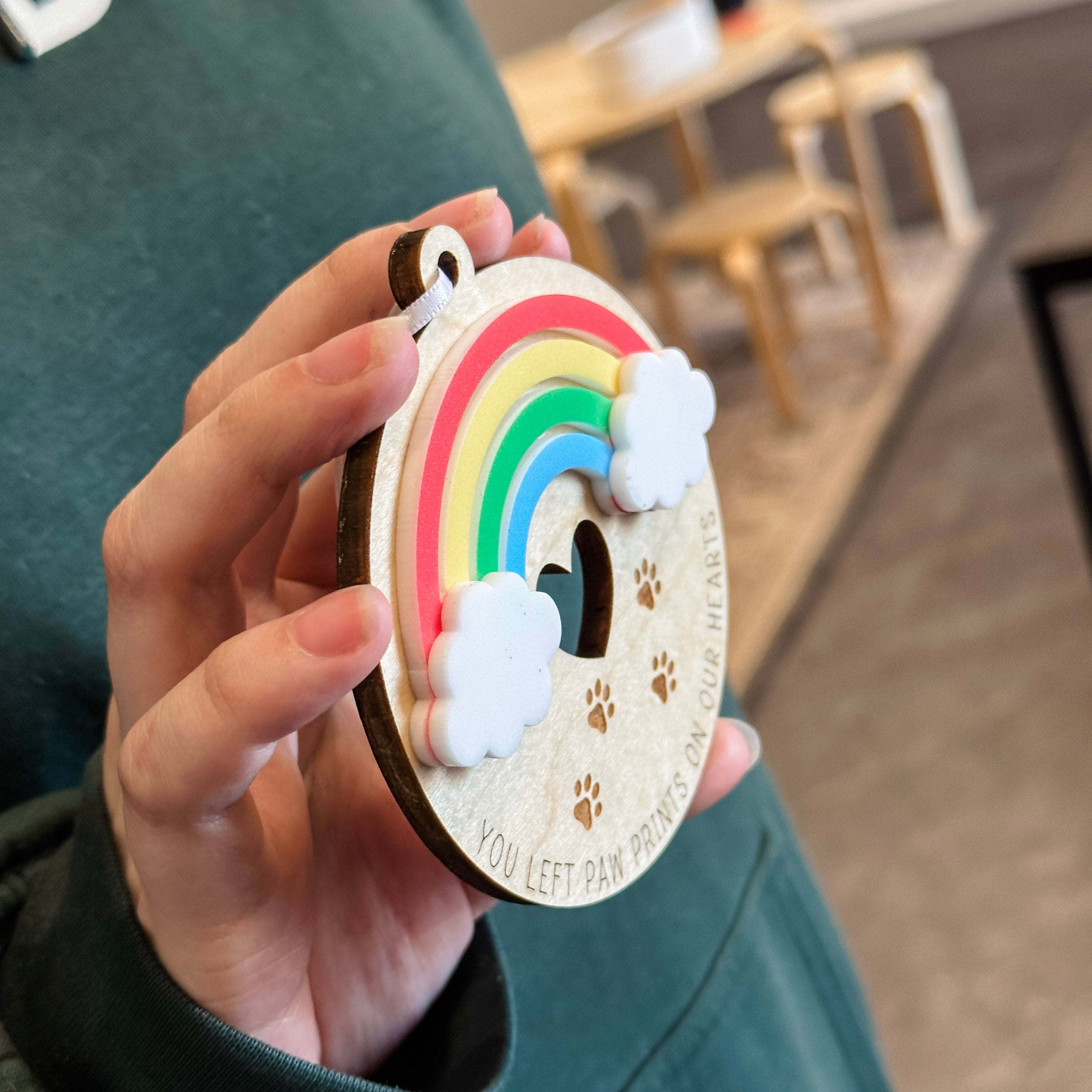 Rainbow Bridge Pet Memorial Ornament