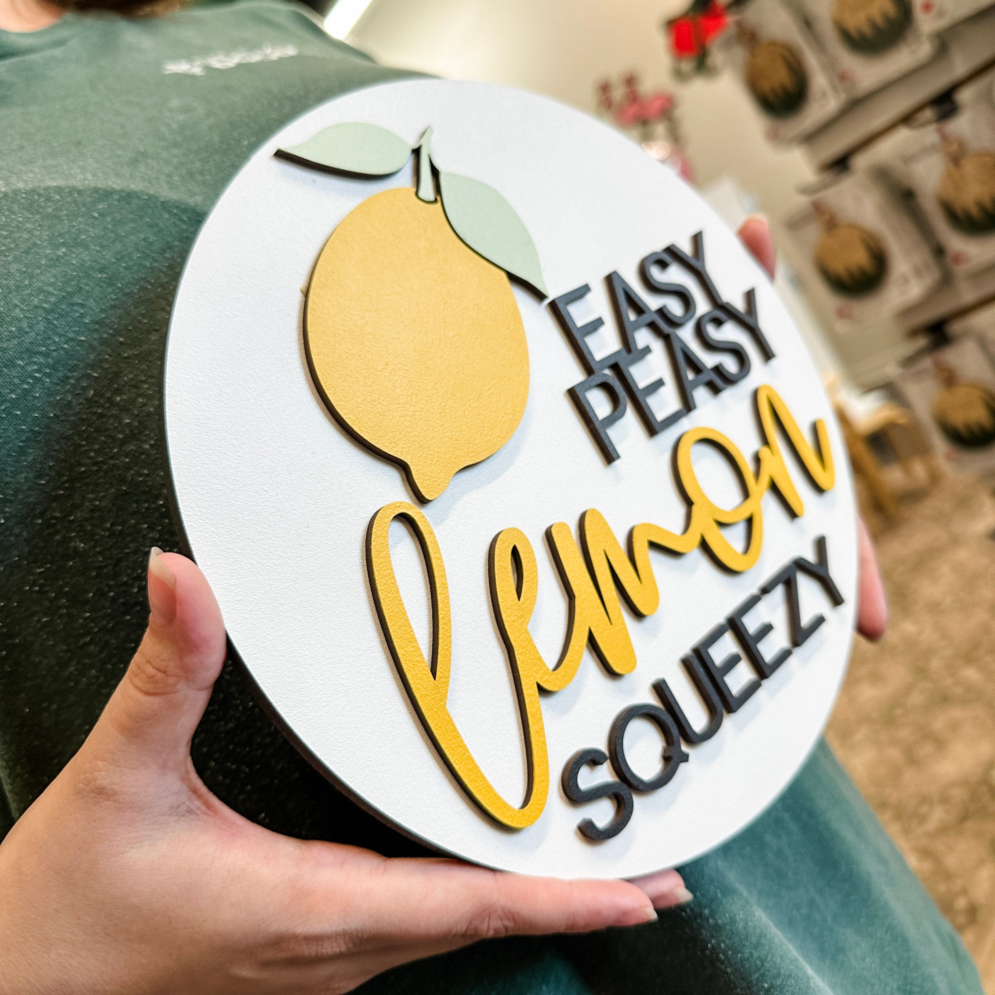 Easy Peasy Lemon Squeezy • Mini Sign