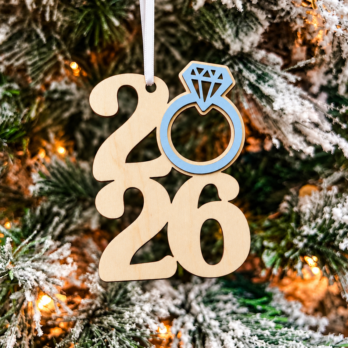 2026 Engagement Ring Ornament