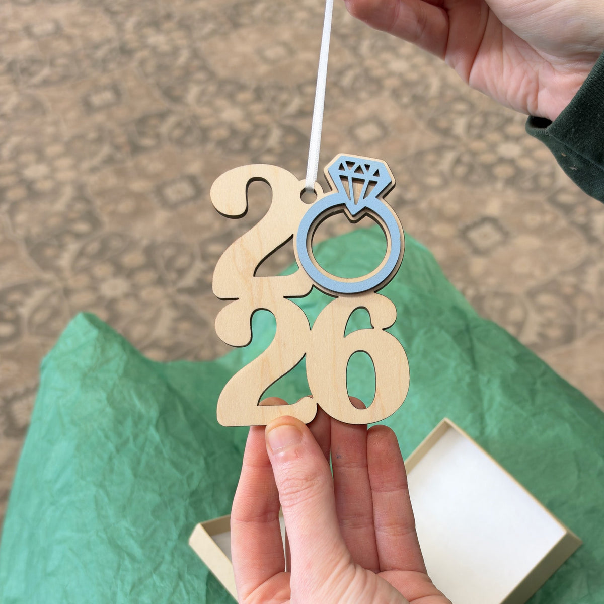2026 Engagement Ring Ornament