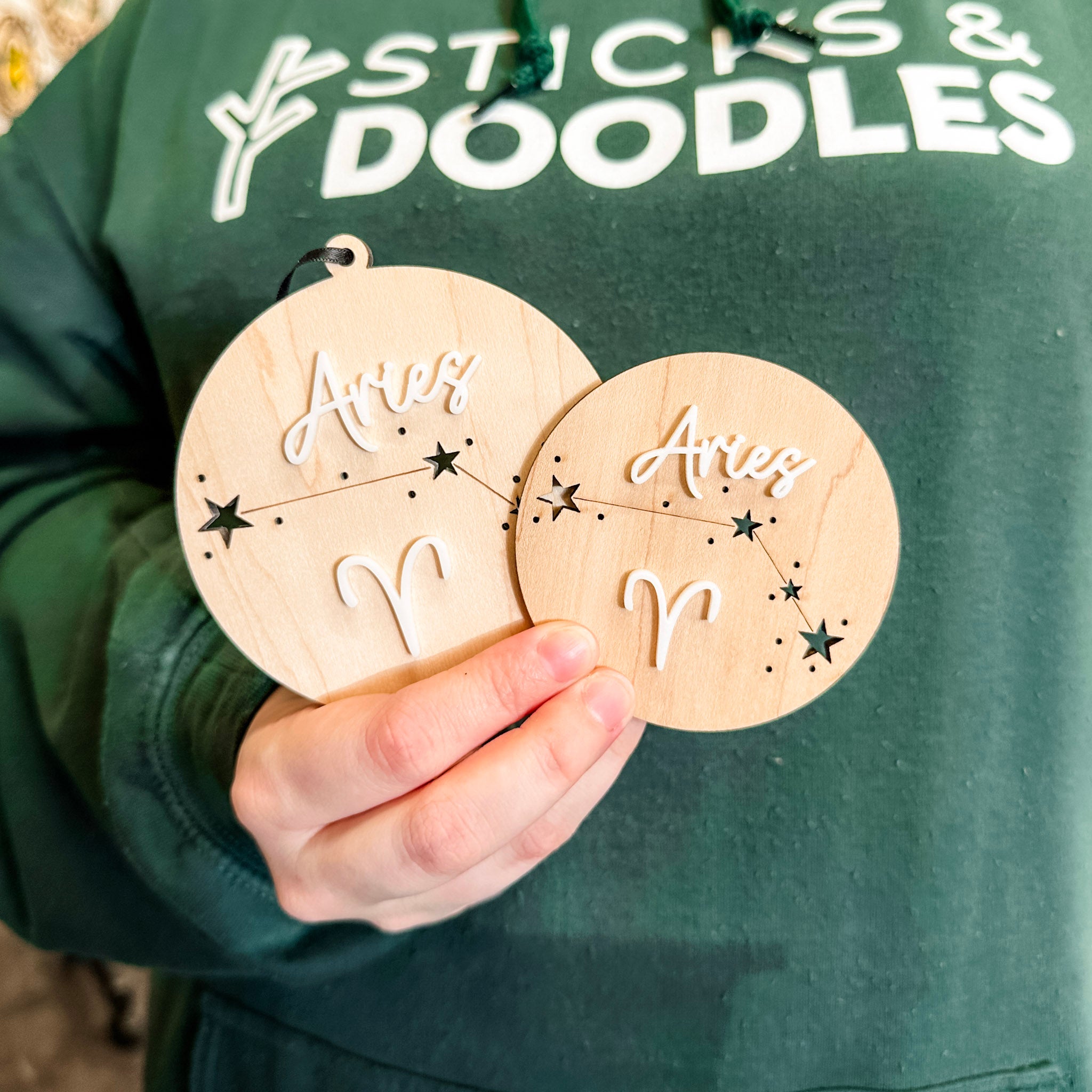 Zodiac Star Signs • Wood Ornament, Magnet, or Mini Sign • For Astrology Lovers