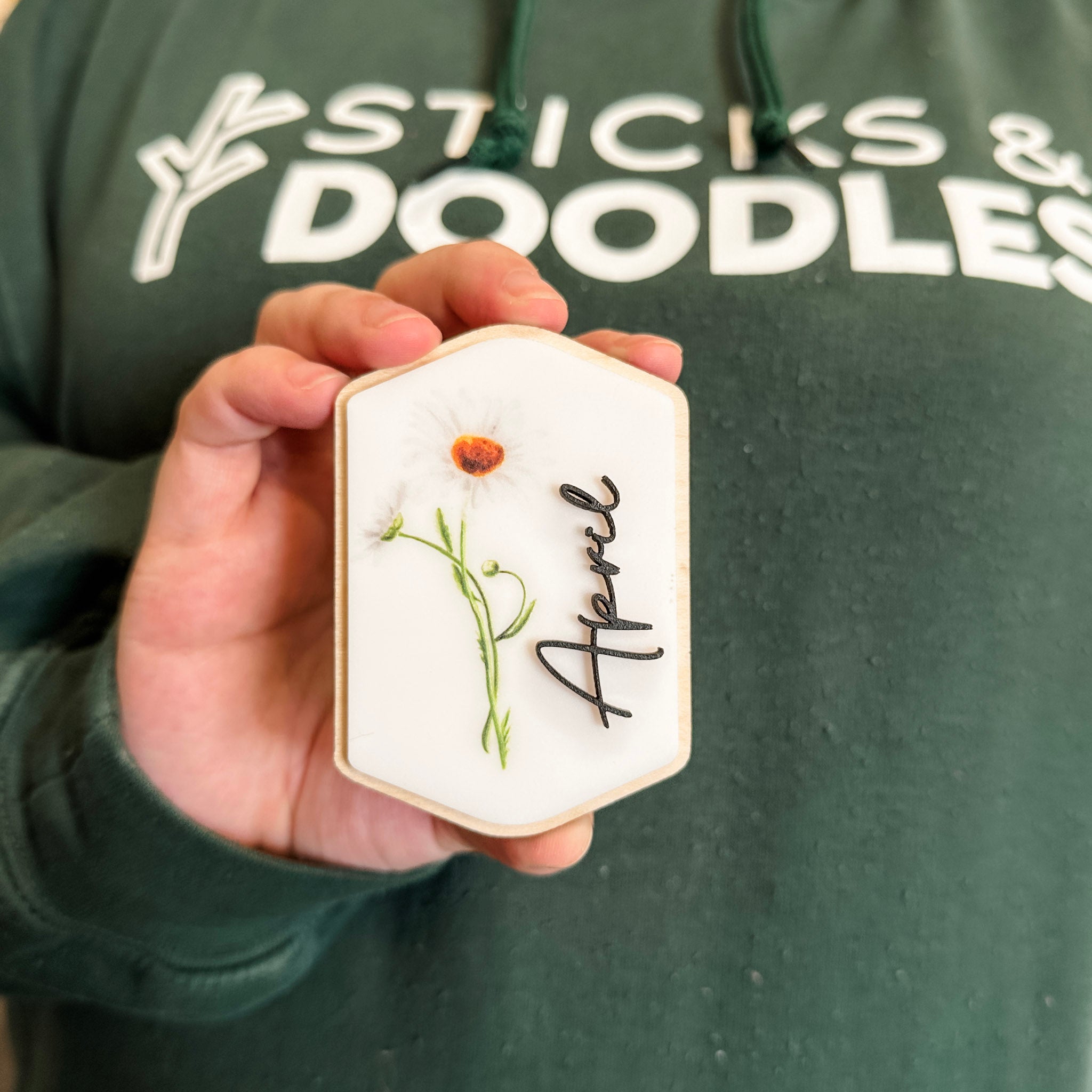 Elegant Birth Flowers • Personalized Ornaments or Magnet • For Your Favourite People