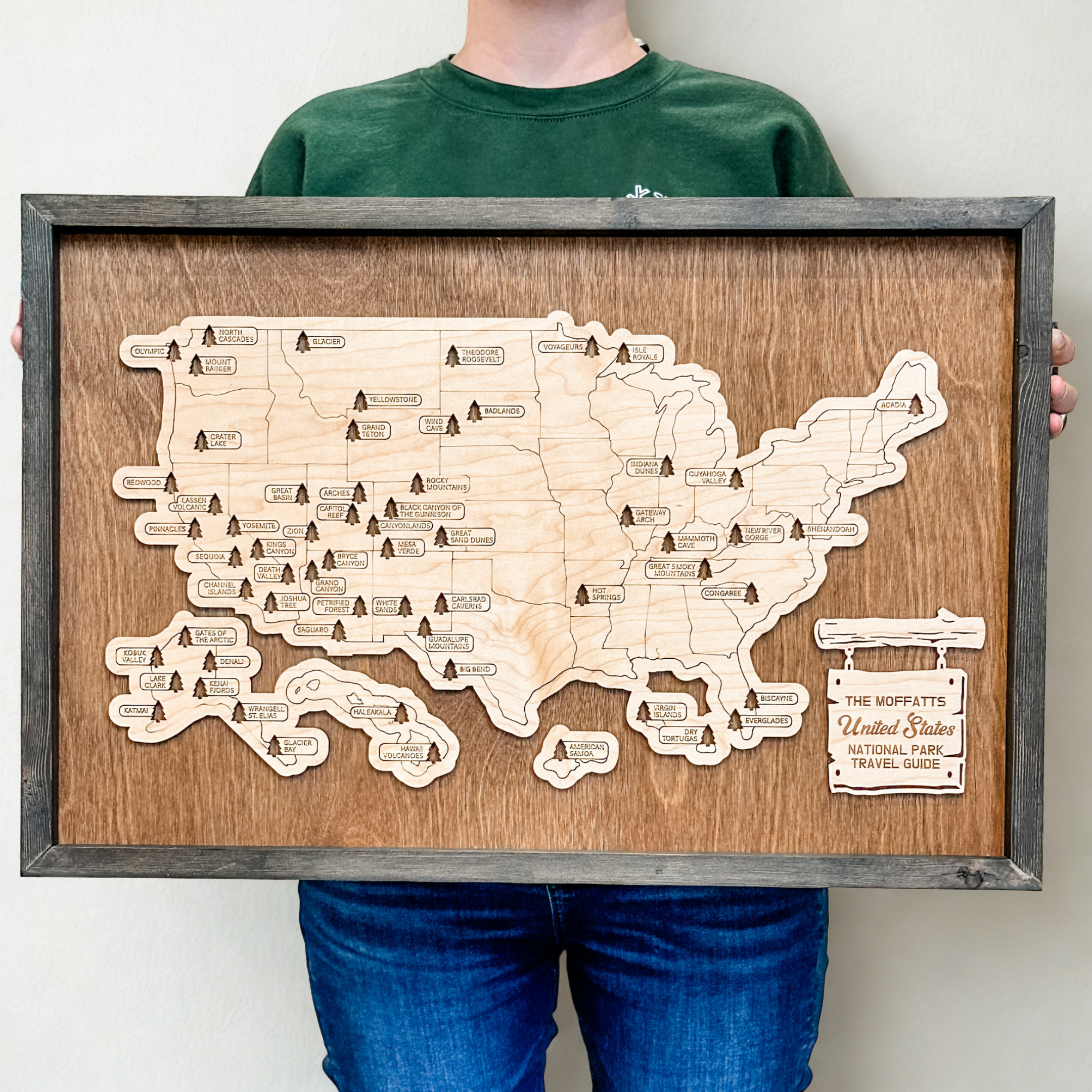 Fillable National Parks Travel Map – Canada or USA