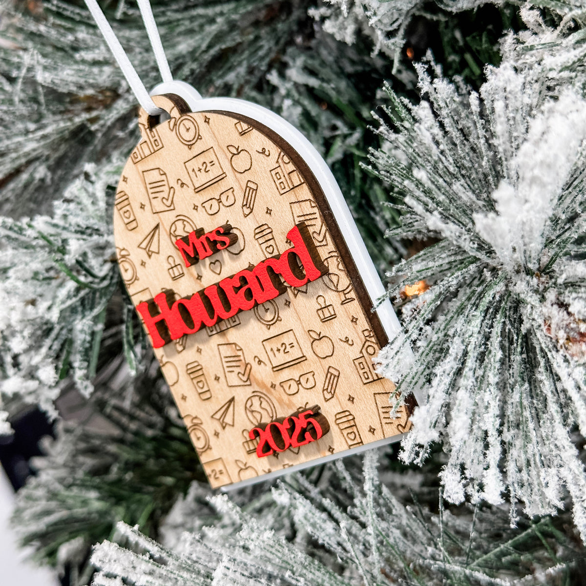 Personalized Teacher Arch Ornament