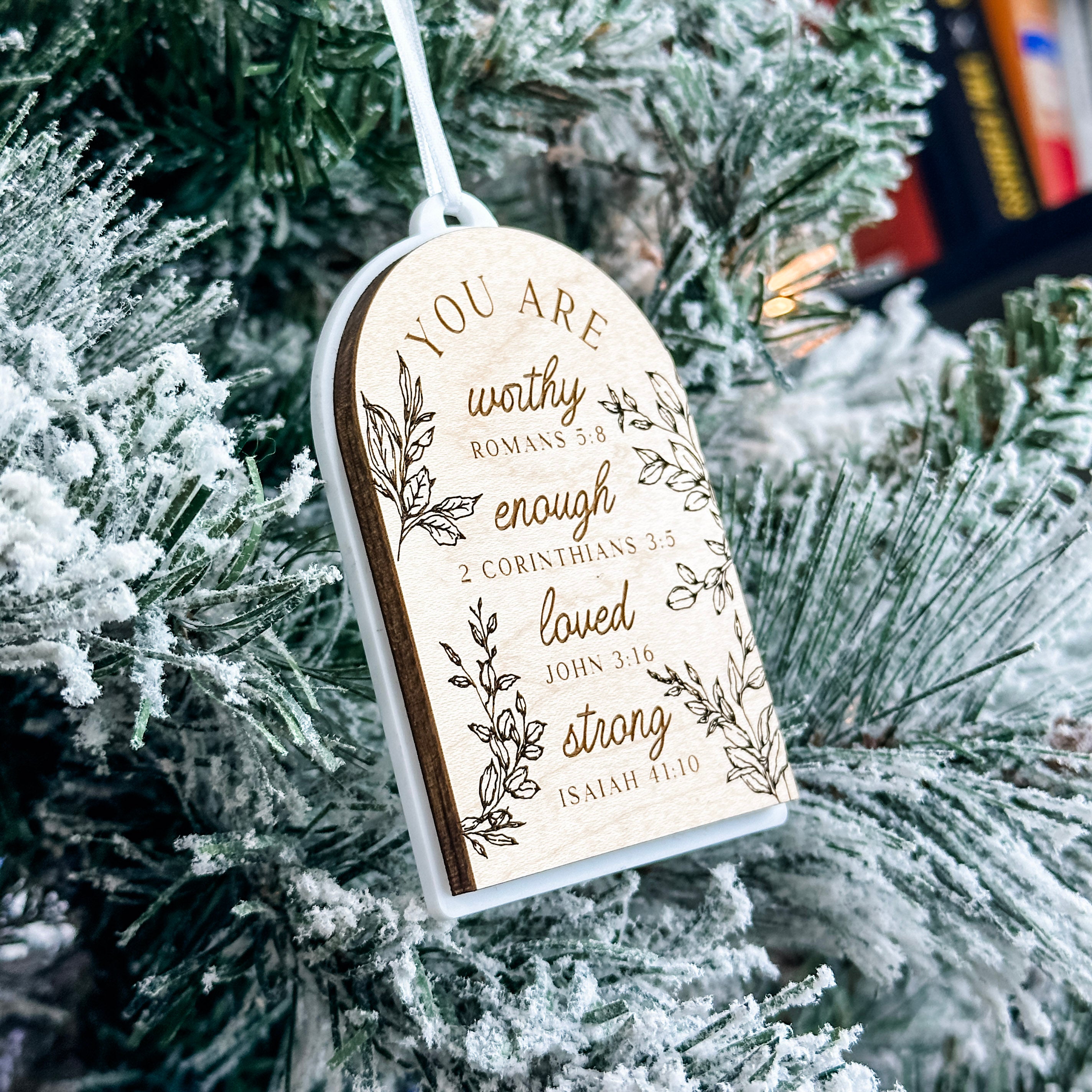 You Are Worthy • 3D Wood & Acrylic Ornament or Magnet • For People Who Matter
