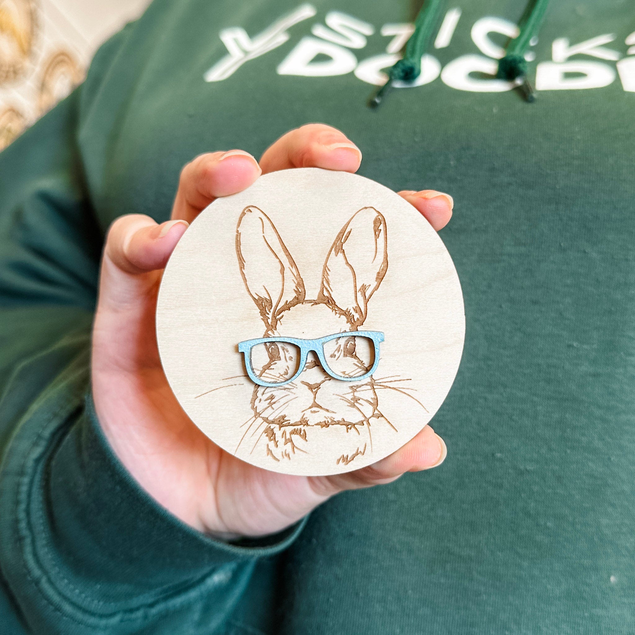 Boho Bunny Easter Magnet