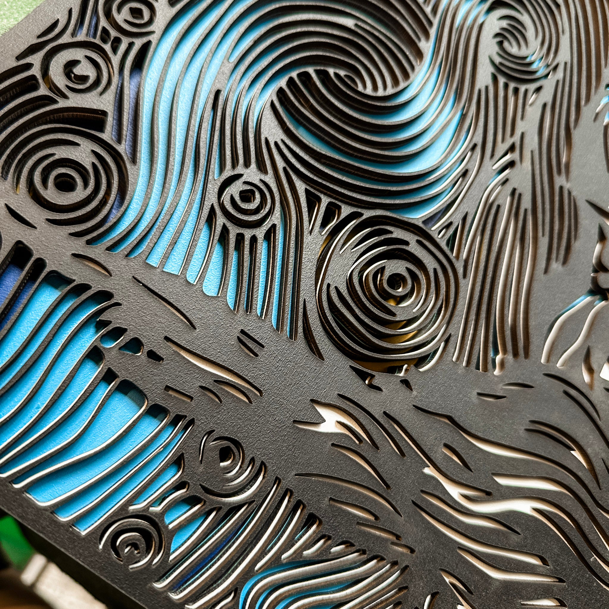 Van Gogh's Starry Night Wood Artwork