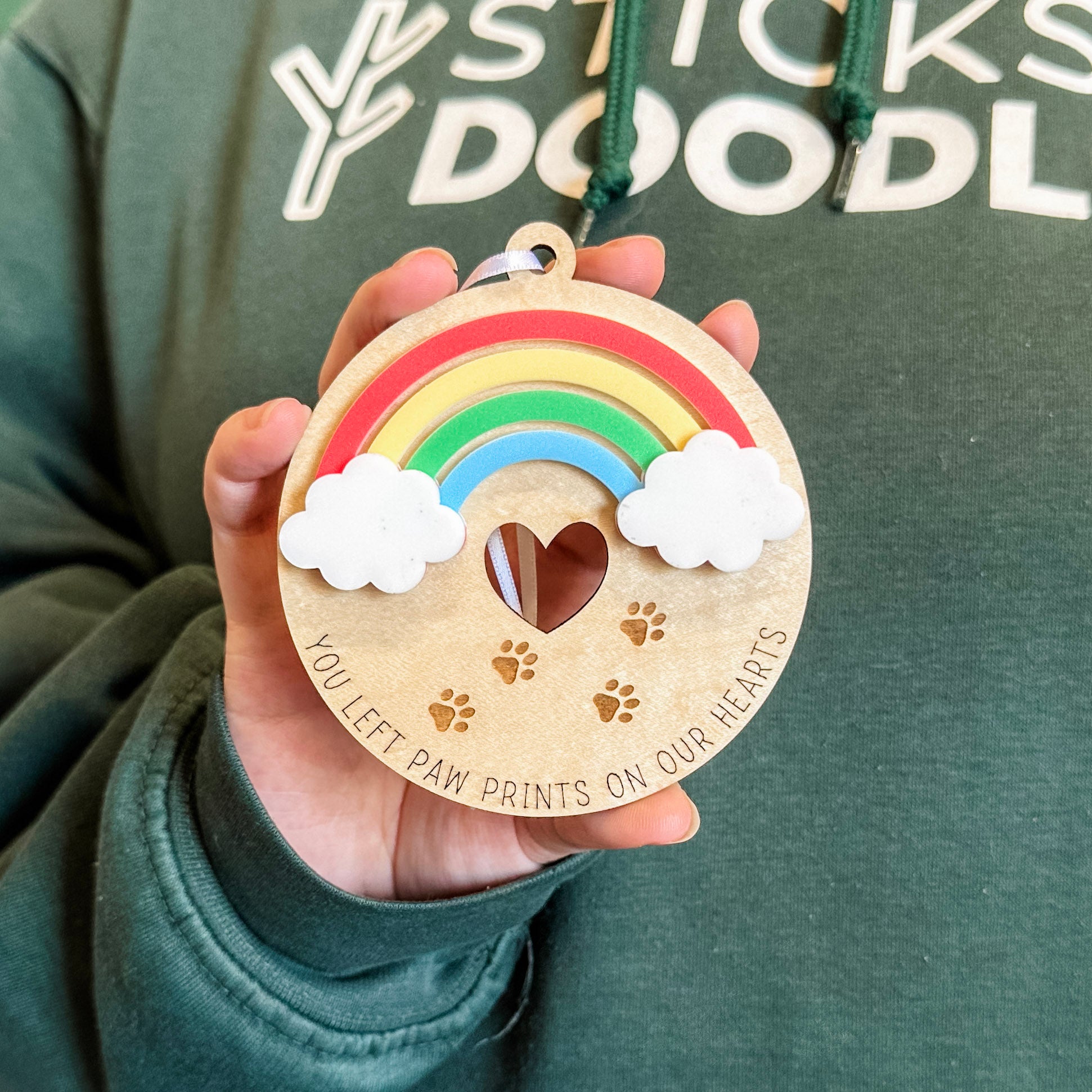 Rainbow Bridge Pet Memorial Ornament