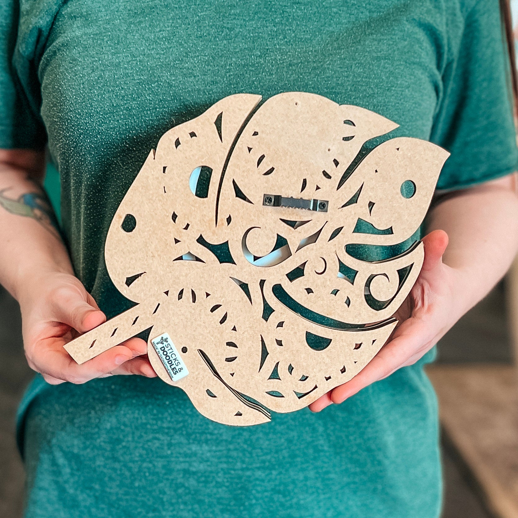 The Monstera Leaf • Wood Artwork • For Gardeners, Plant Lovers, & Nature Enthusiasts