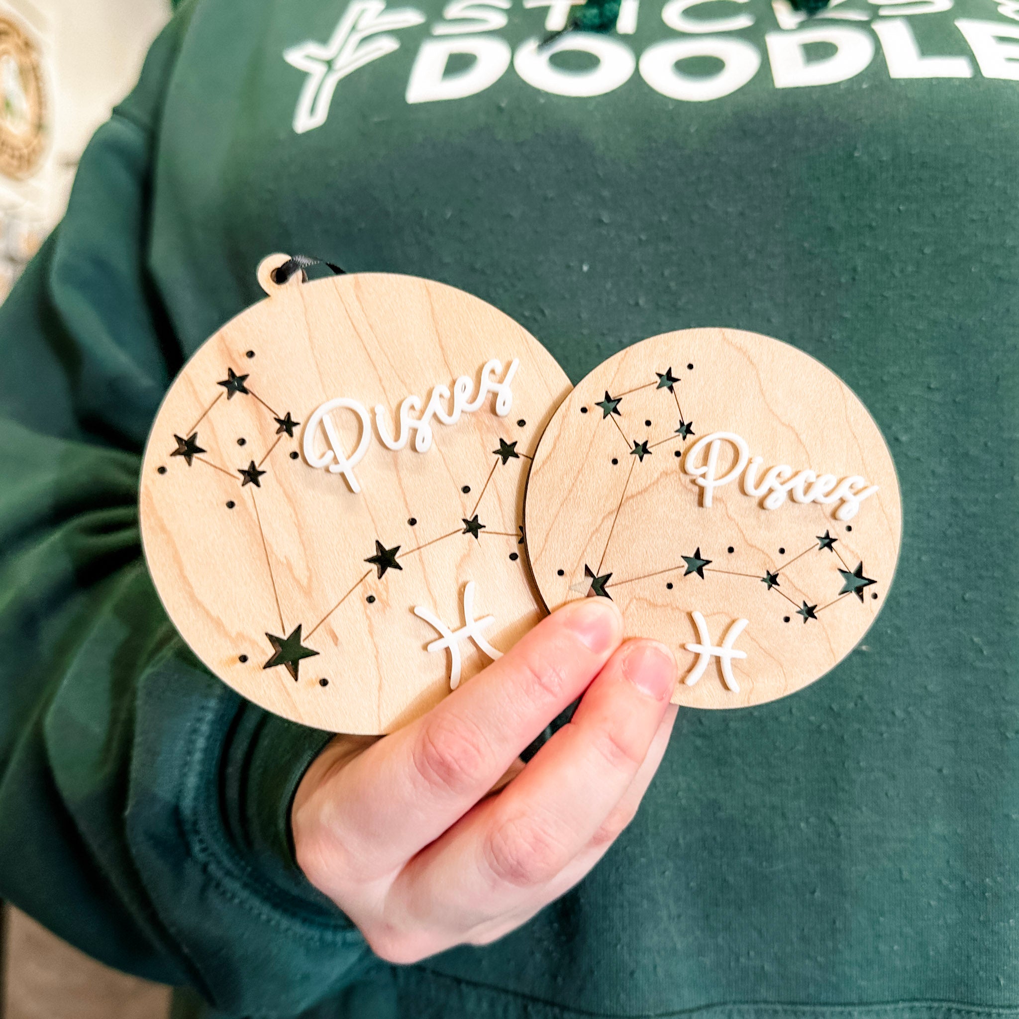 Zodiac Star Signs • Wood Ornament, Magnet, or Mini Sign • For Astrology Lovers