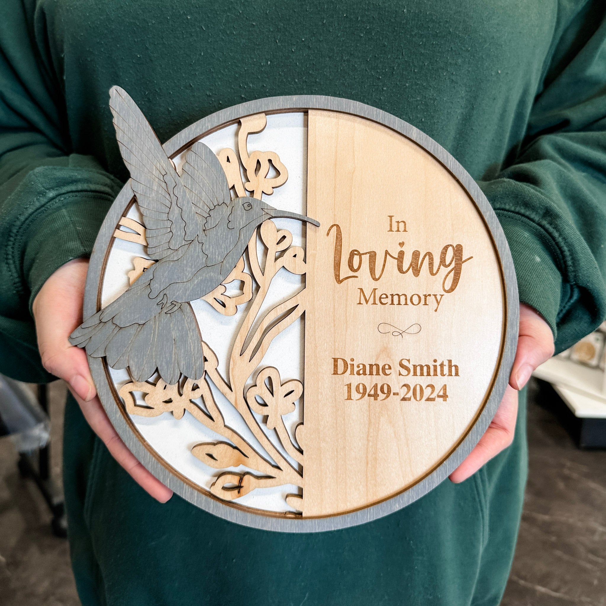 Memorial Butterfly, Dragonfly & Hummingbird • Personalized Ornament, Magnet or Mini Sign • For Grieving Families