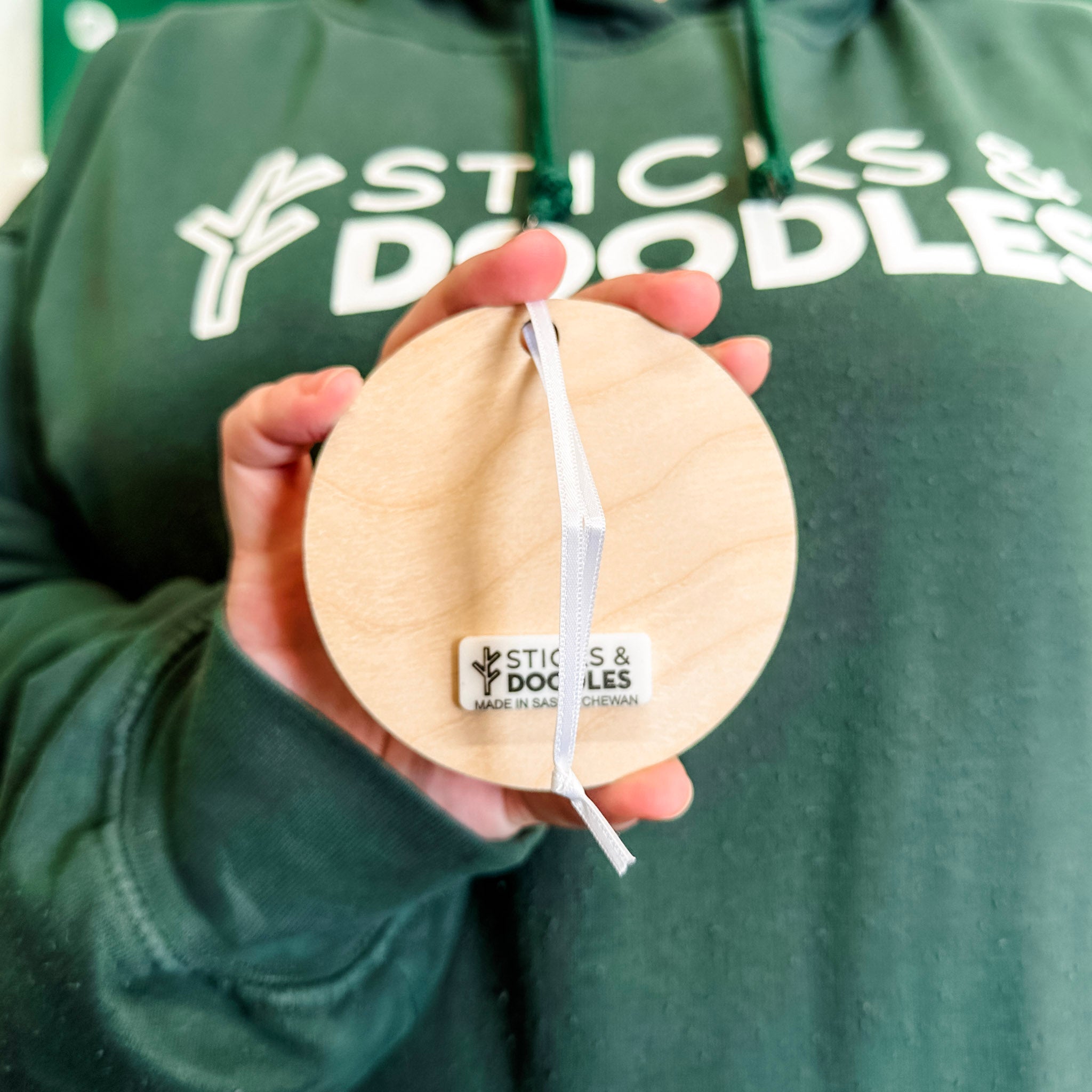 Initial Ornament • Wood Letter Ornament • For Christmas Trees & Stockings