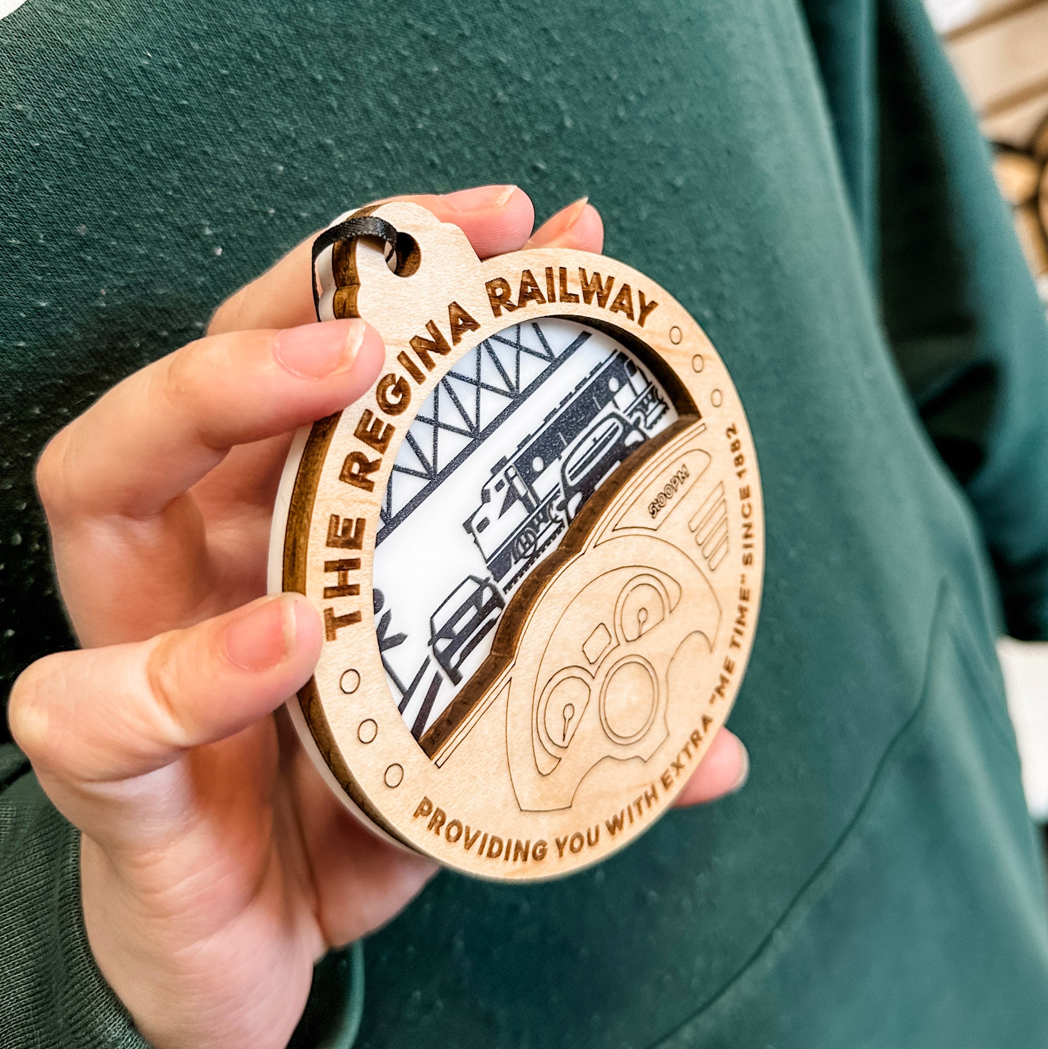 #Queen City Ornament_Ring Road Train