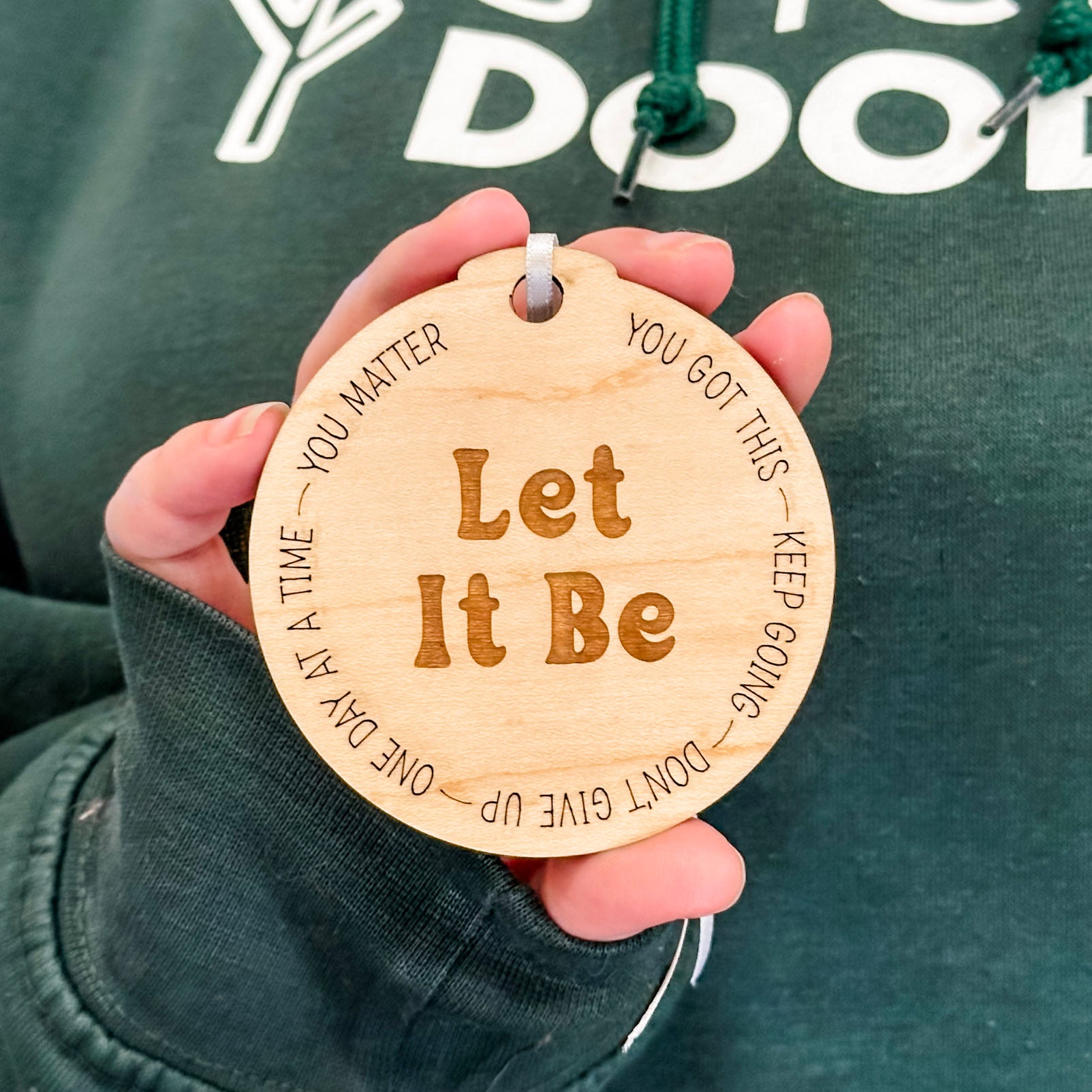 Affirmation Ornaments • Wood Engraved Ornaments • For Family and Friends