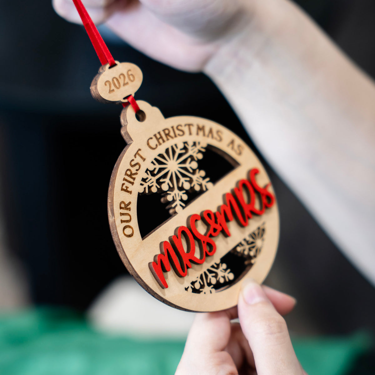 #Ornament Text_Mrs. & Mrs.