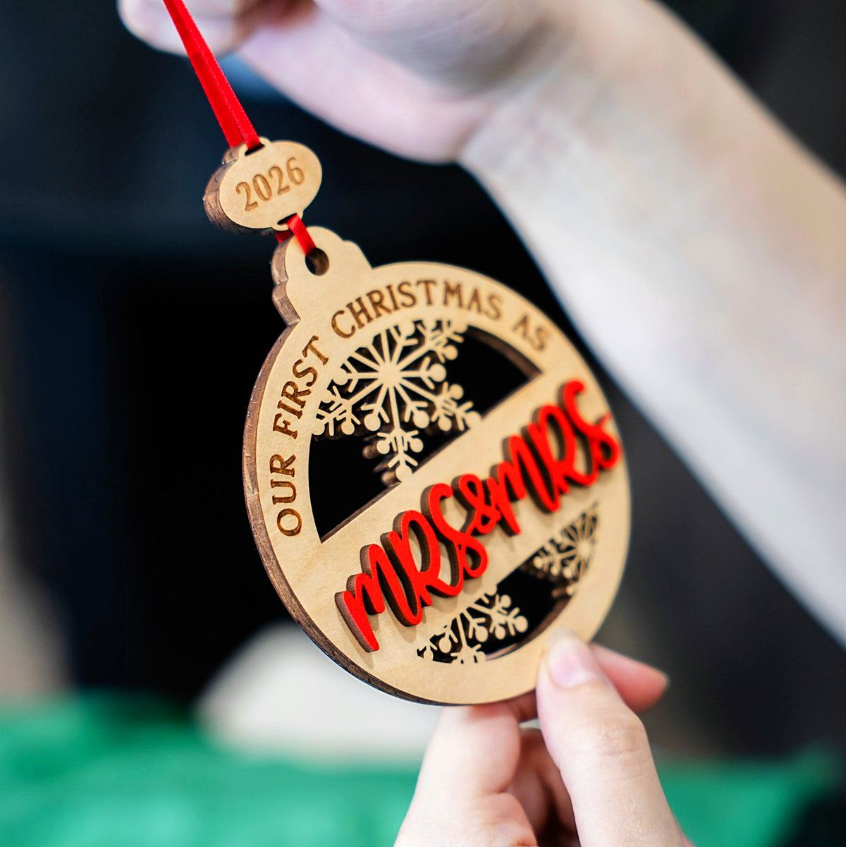 #Ornament Text_Mrs. & Mrs.