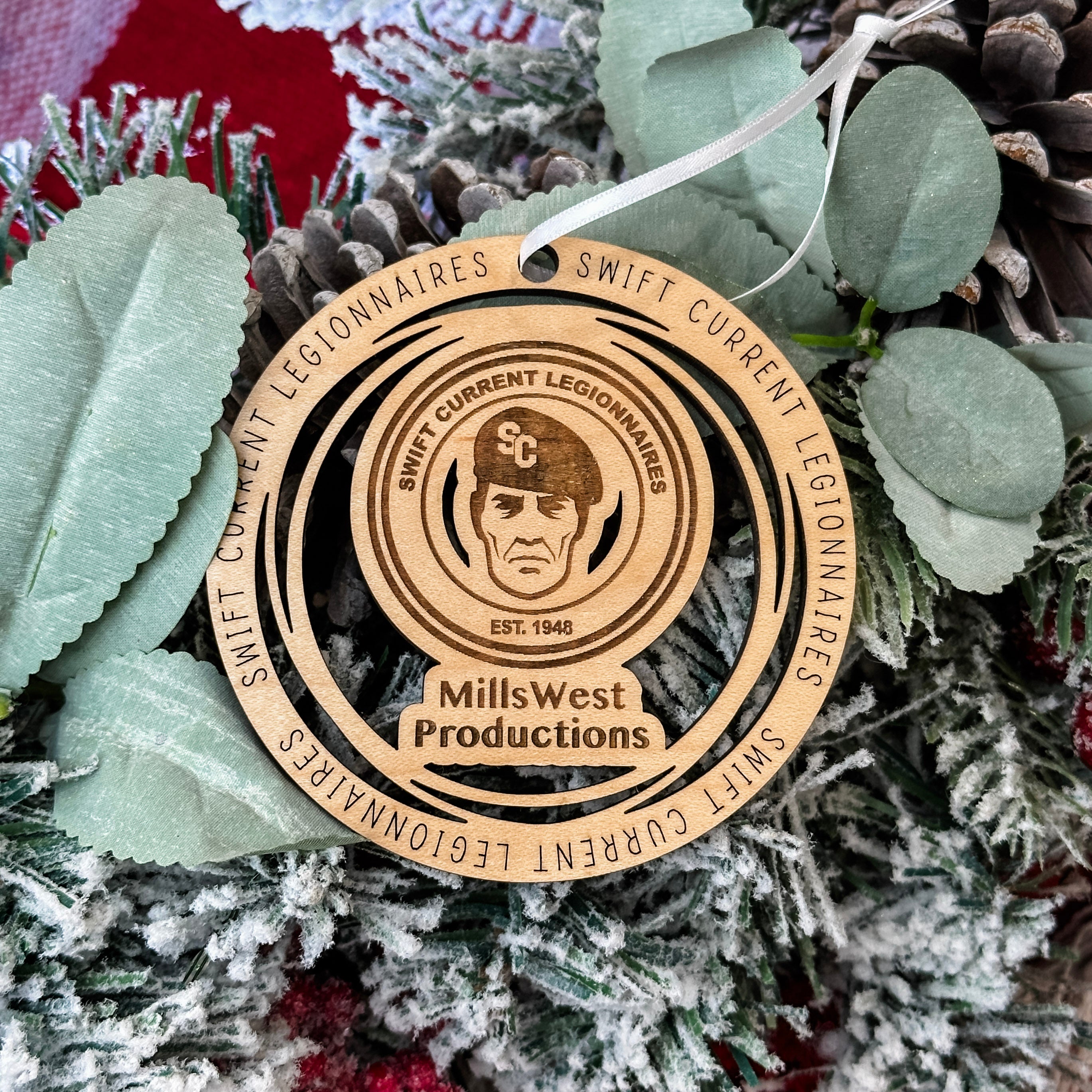 Group Order: Company Logo Ornaments • Engraved Wood Ornaments • Corporate Gifts