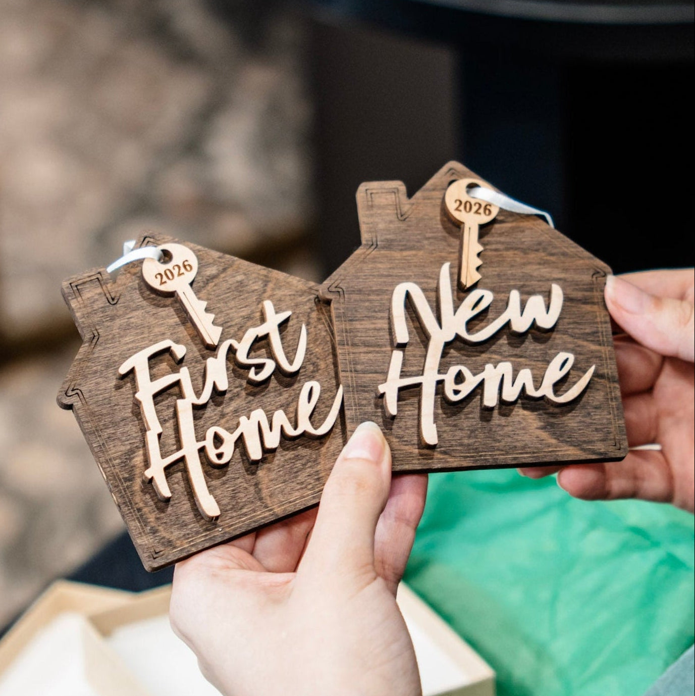 First / New Home with Year Ornament