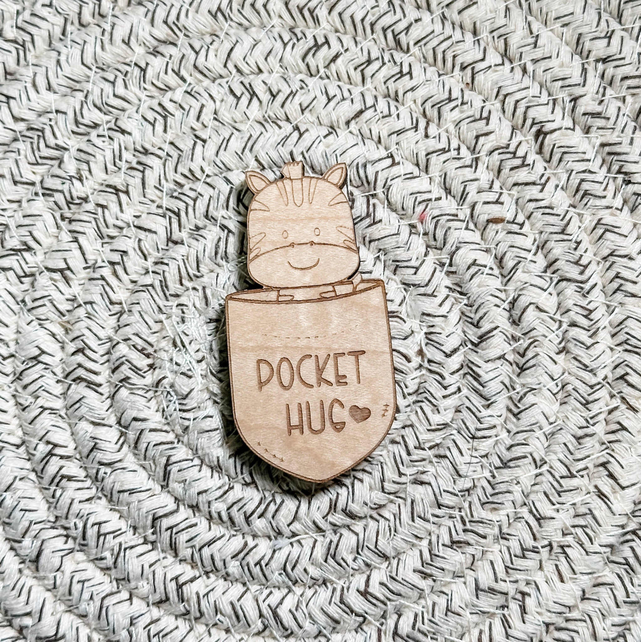 Animal Pocket Hugs • Wooden Tokens • For Family & Friends