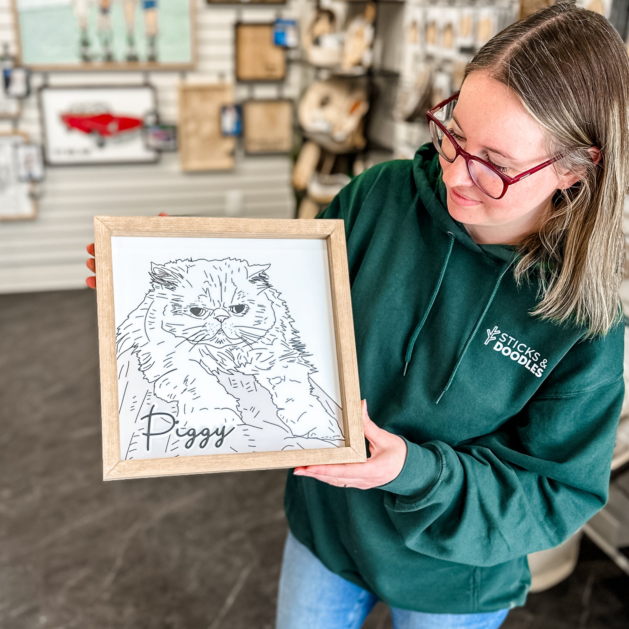 #Art Style_(2 to 4 Weeks) Black and White Acrylic Print