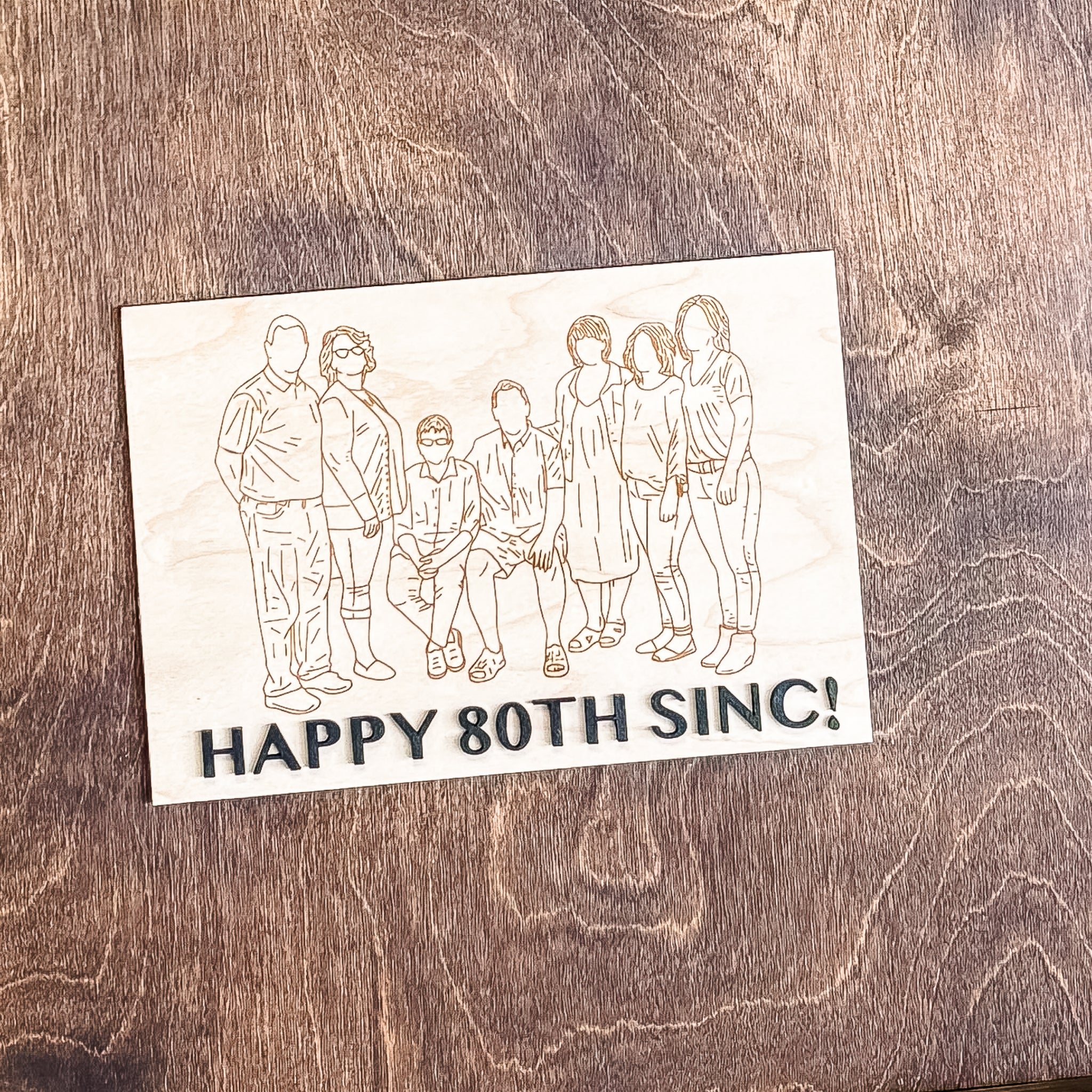 The Custom Guestbook • Signable Wood Alternative Guestbook with Custom Engraving • For Weddings, Retirements, & Milestone Birthdays