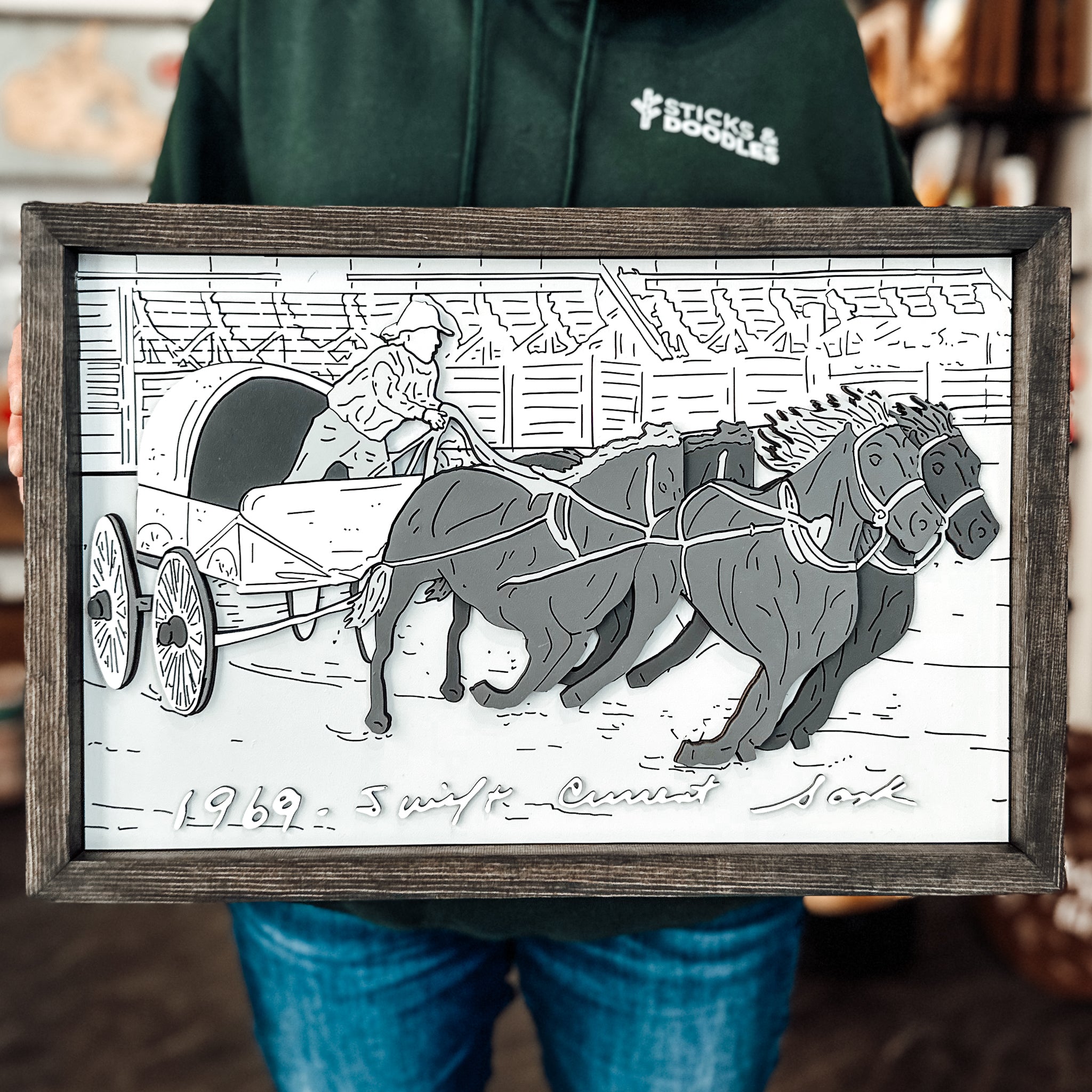 #Art Style_(8 to 12 Weeks) 3D Hand Painted Wood - Premium