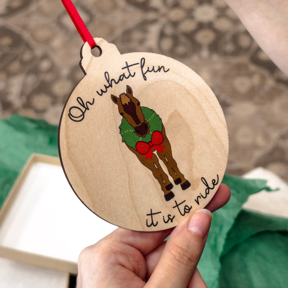 Oh What Fun It Is to Ride Ornaments