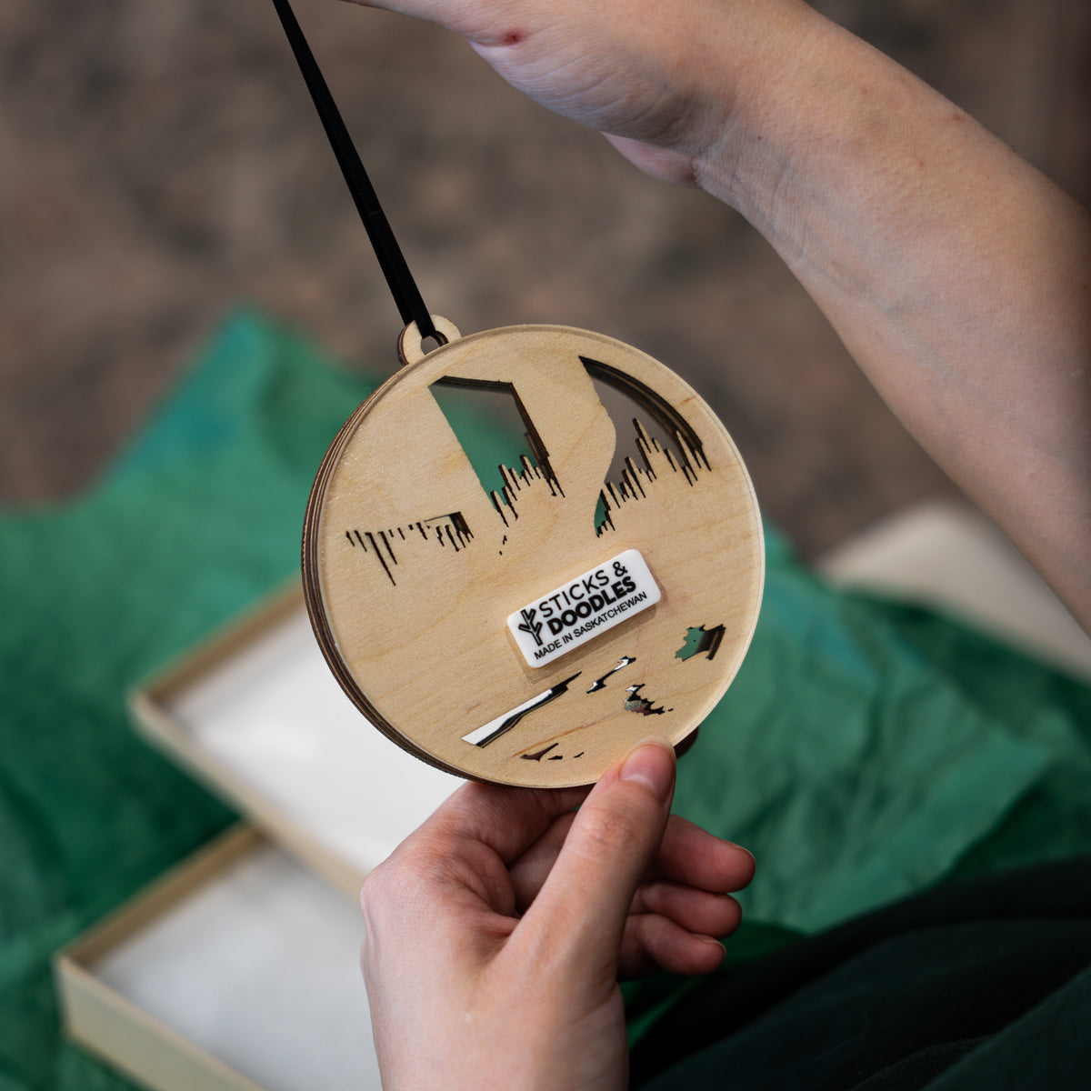 Premium Northern Lights Ornament