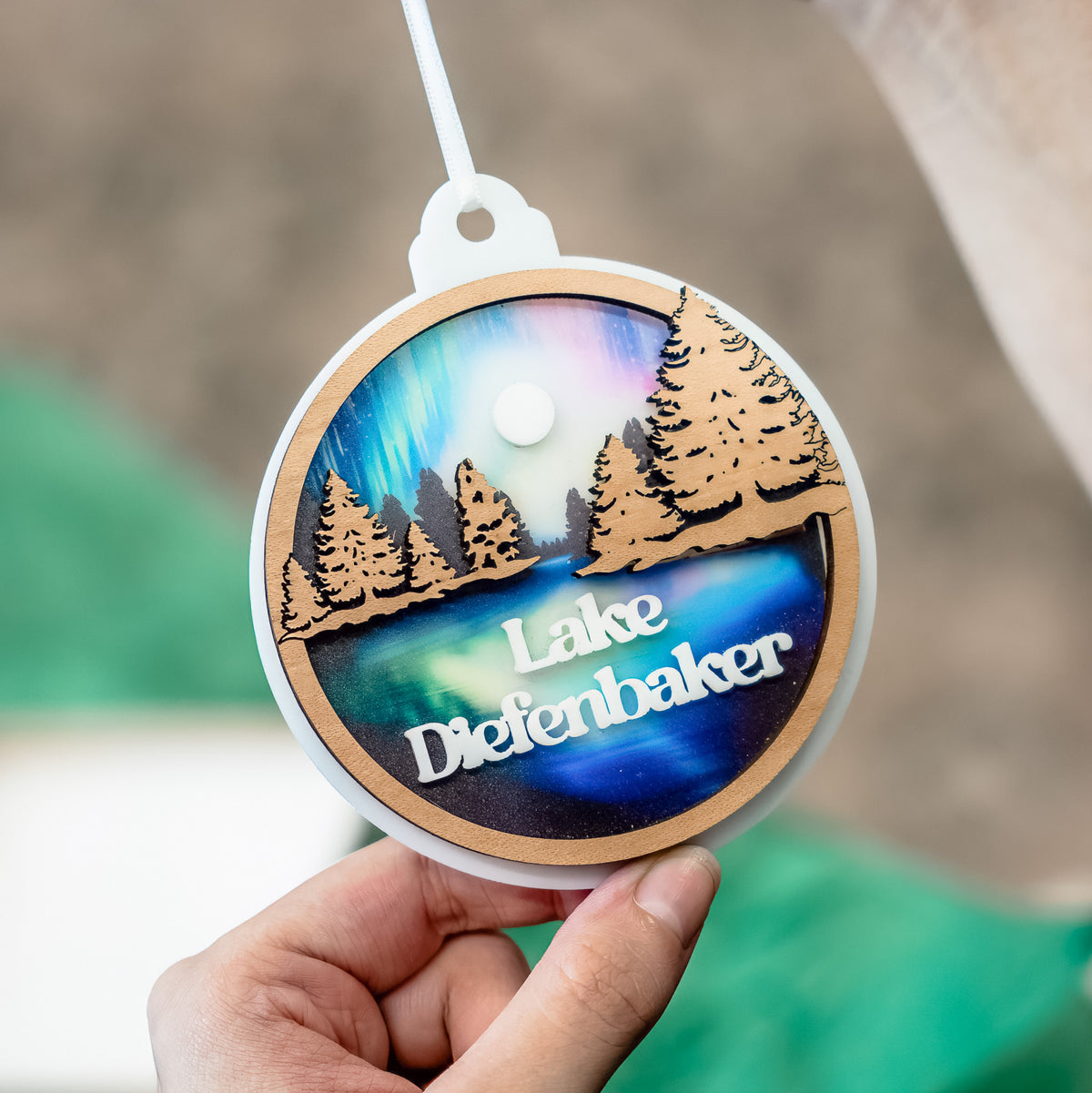 Custom Lake Ornament
