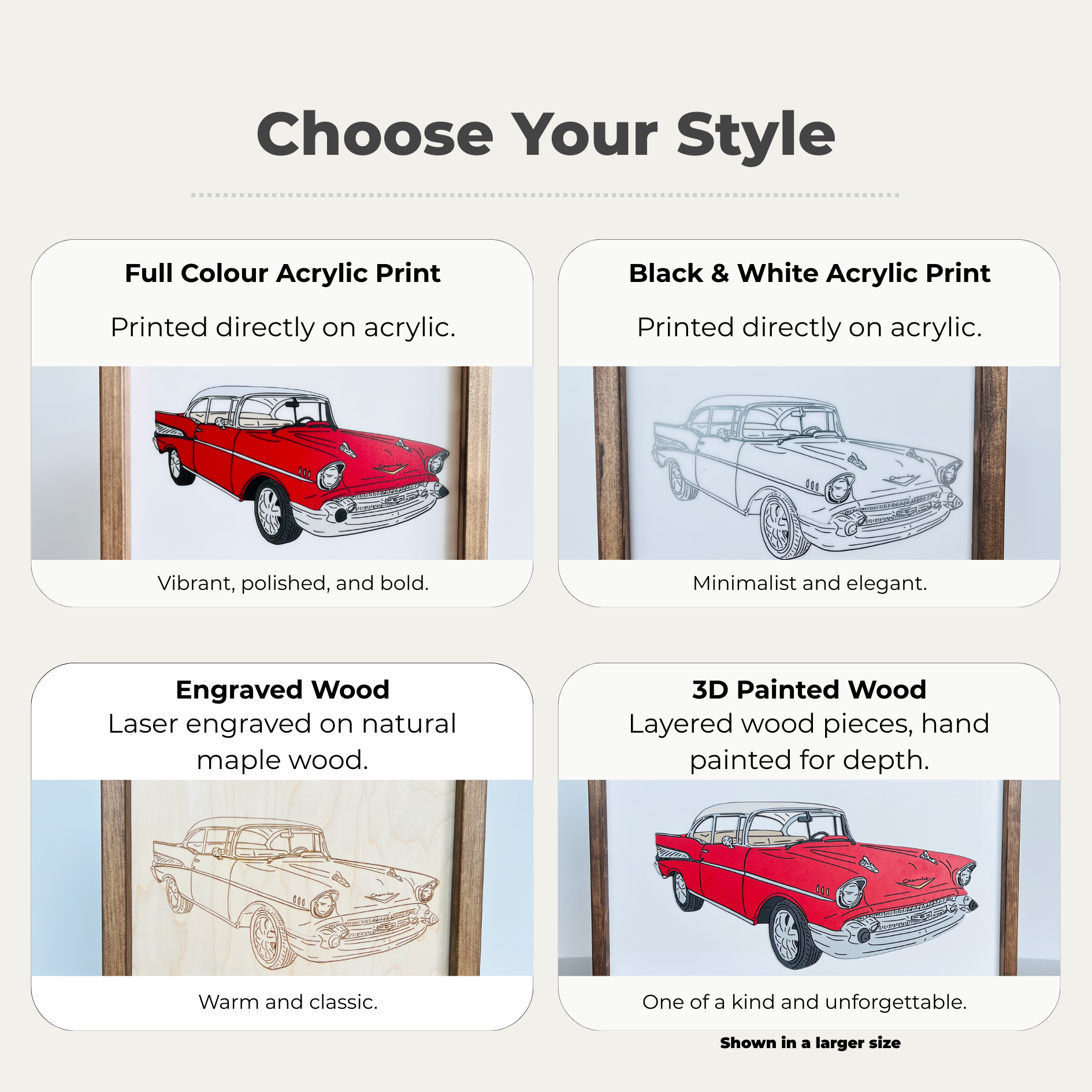 Custom Hand Drawn Family and Friends Photo Artwork