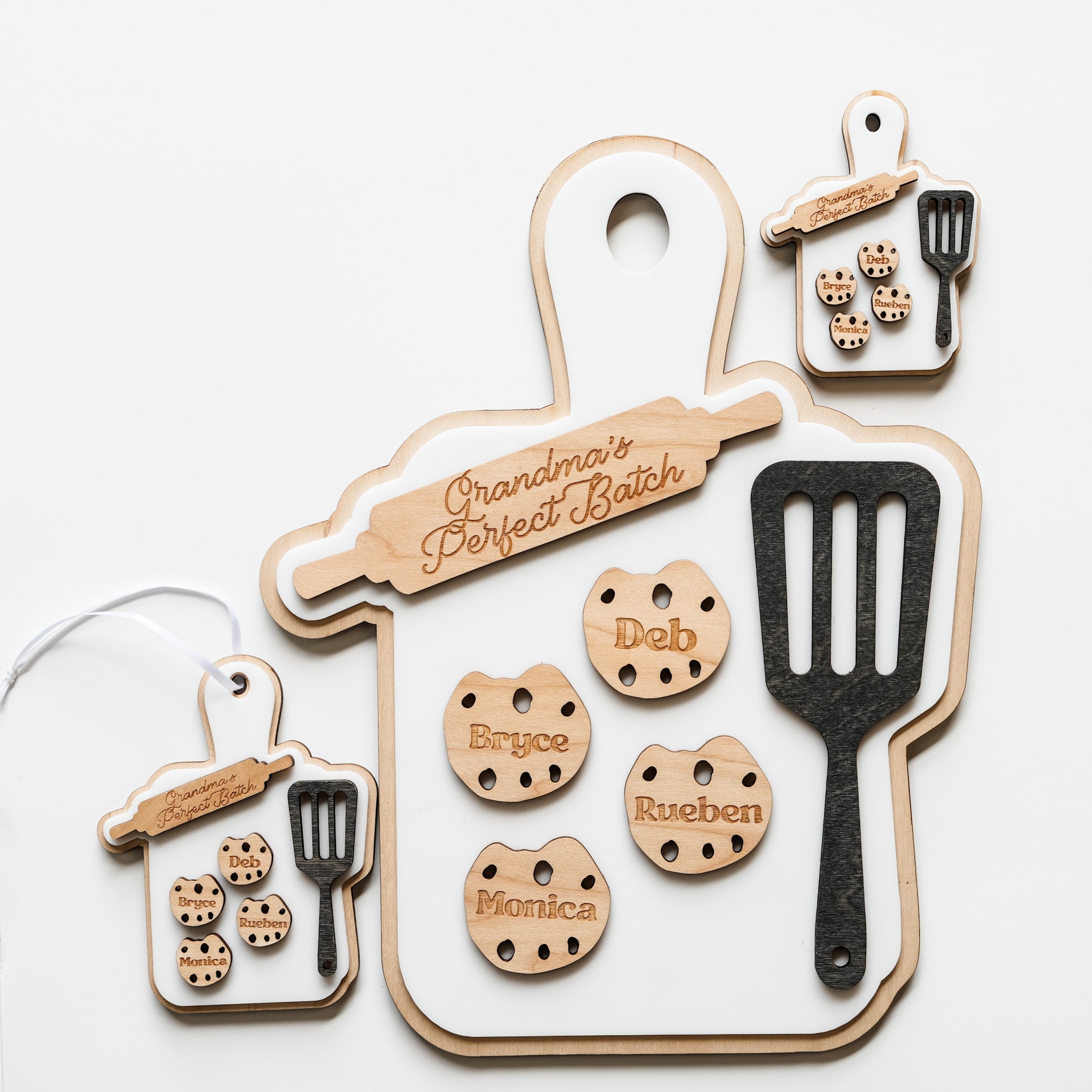 Grandma's Perfect Batch • Personalized Wood Ornament, Magnet, or Mini Sign • For Families