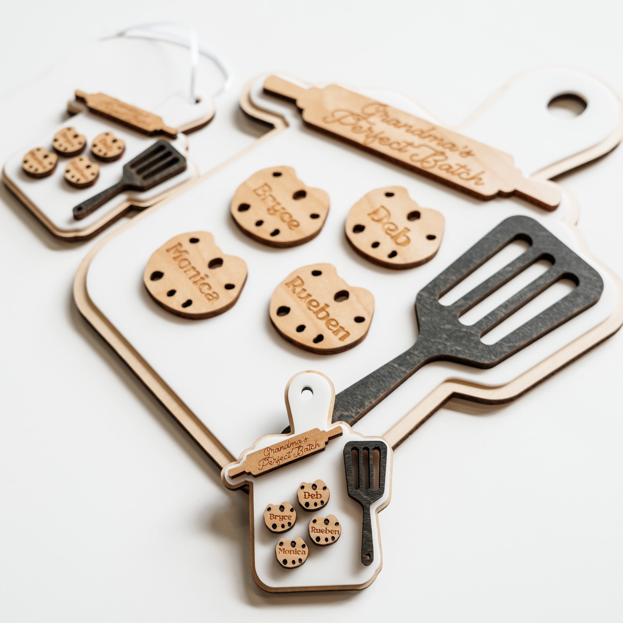 Grandma's Perfect Batch • Personalized Wood Ornament, Magnet, or Mini Sign • For Families
