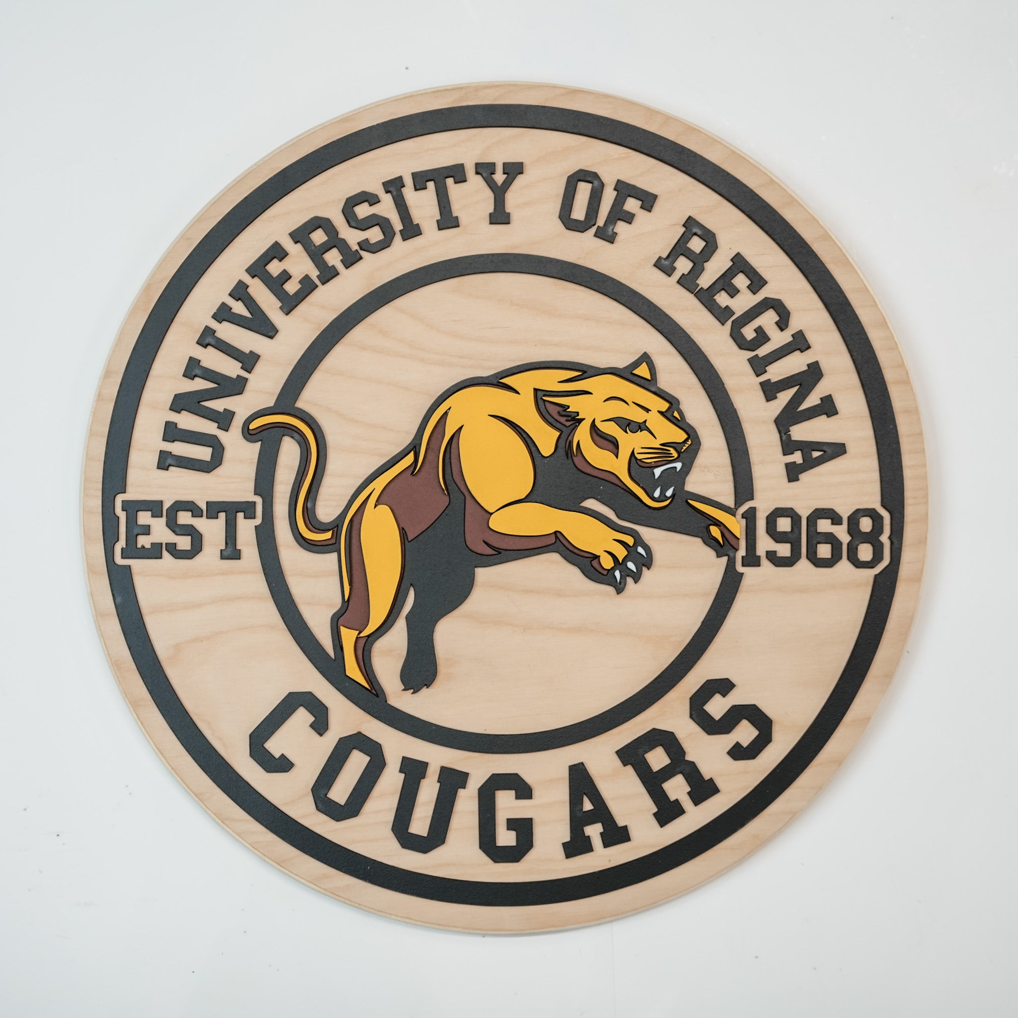 University of Regina Cougars • Personalized 3D Wood Sign • For Students and Fans