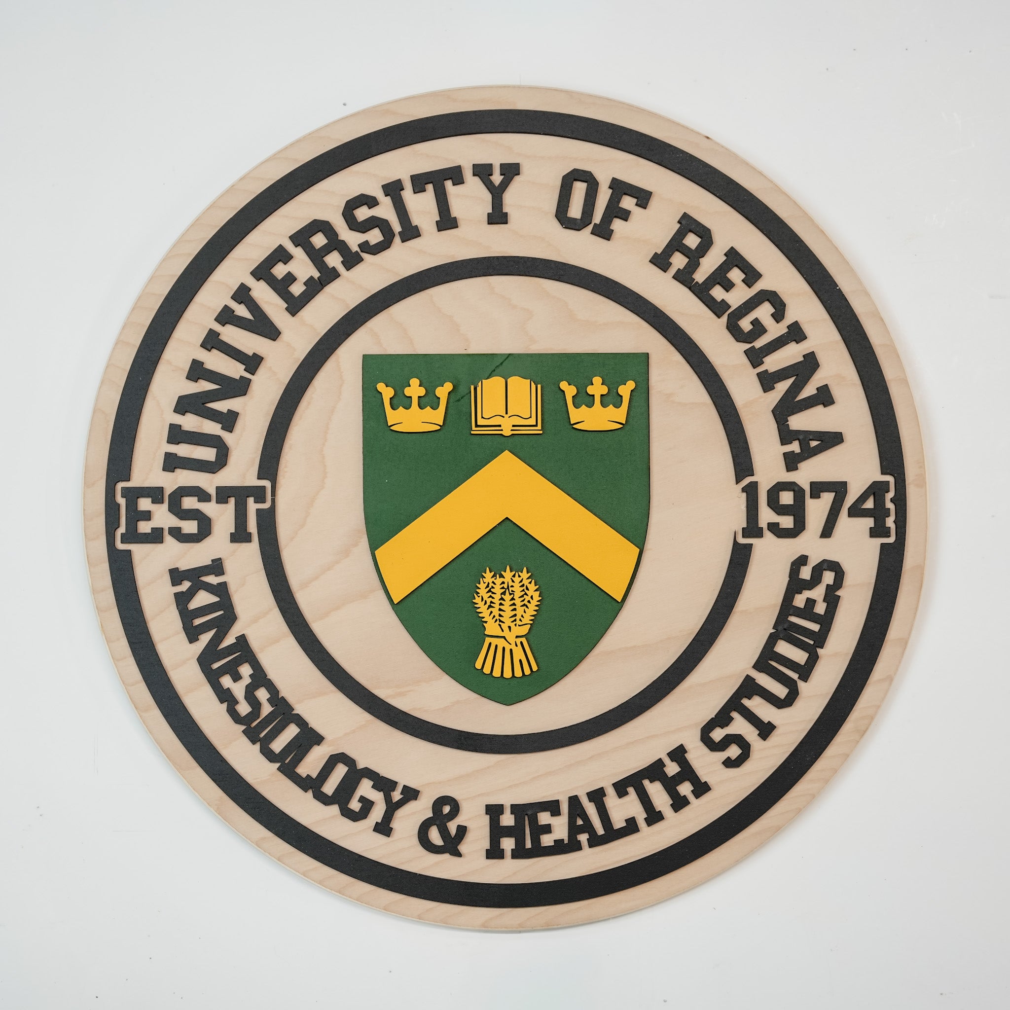 The University of Regina Crest • Personalized 3D Wood Sign • For Students and Proud Parents