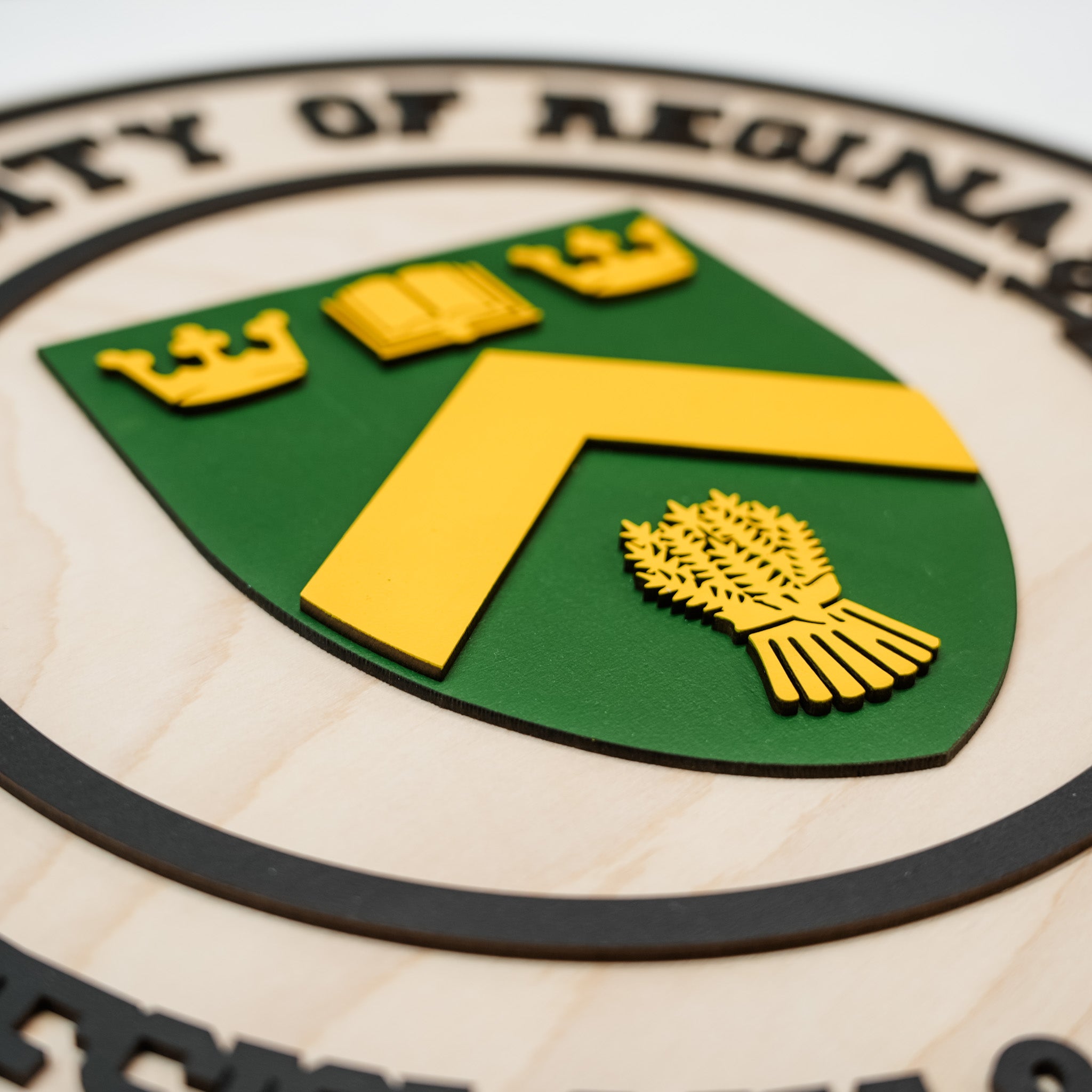 The University of Regina Crest • Personalized 3D Wood Sign • For Students and Proud Parents