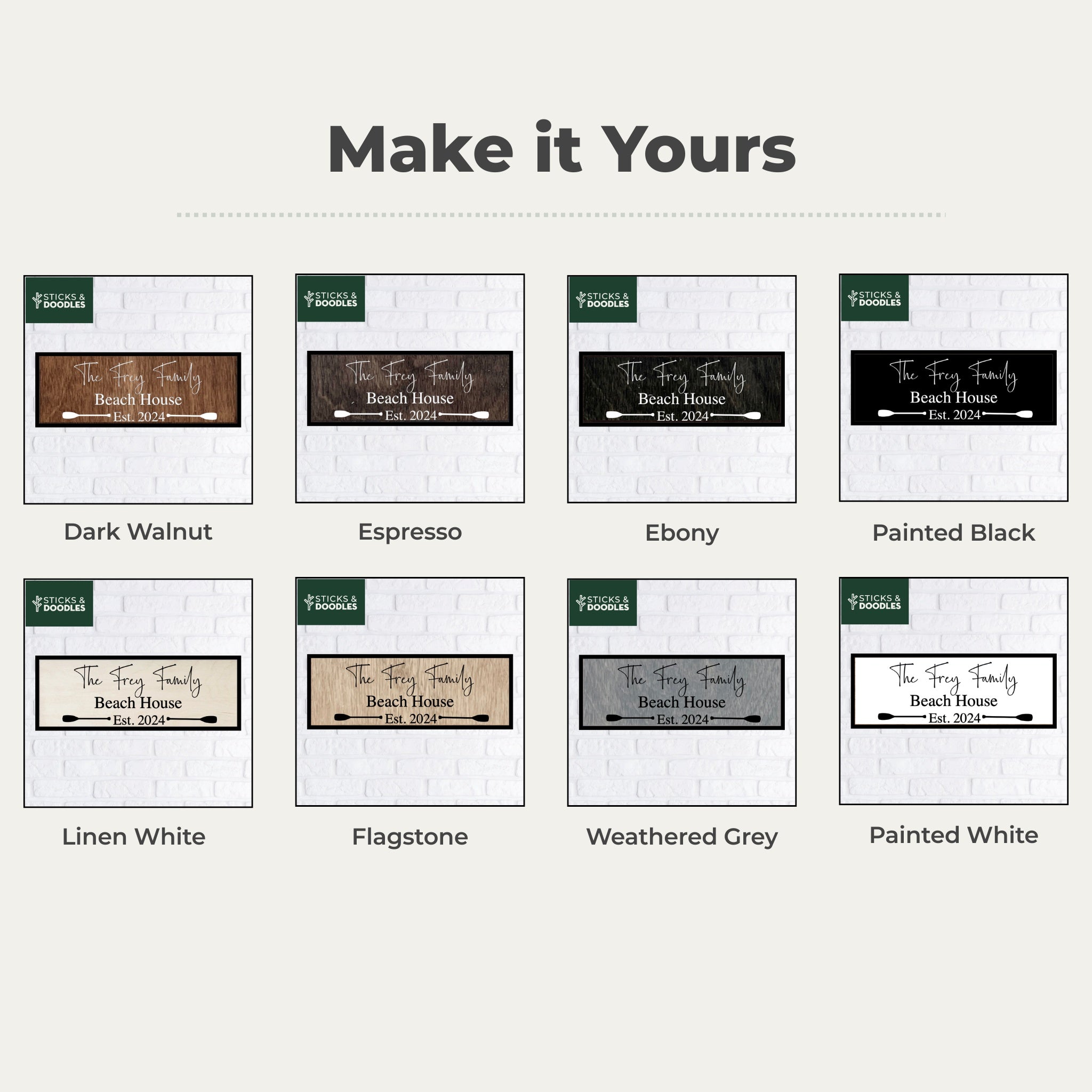 The Lake House Wood Sign