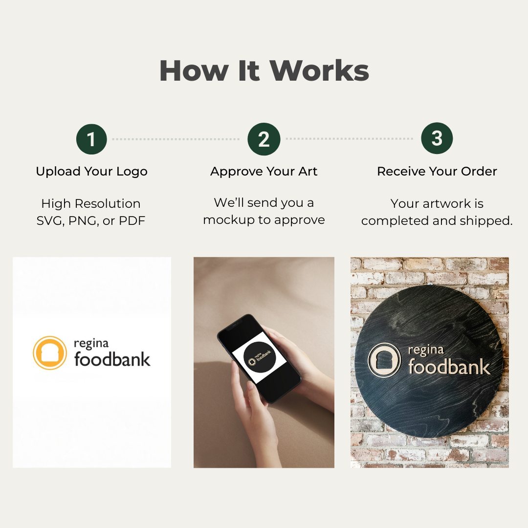 Custom Round Logo Sign