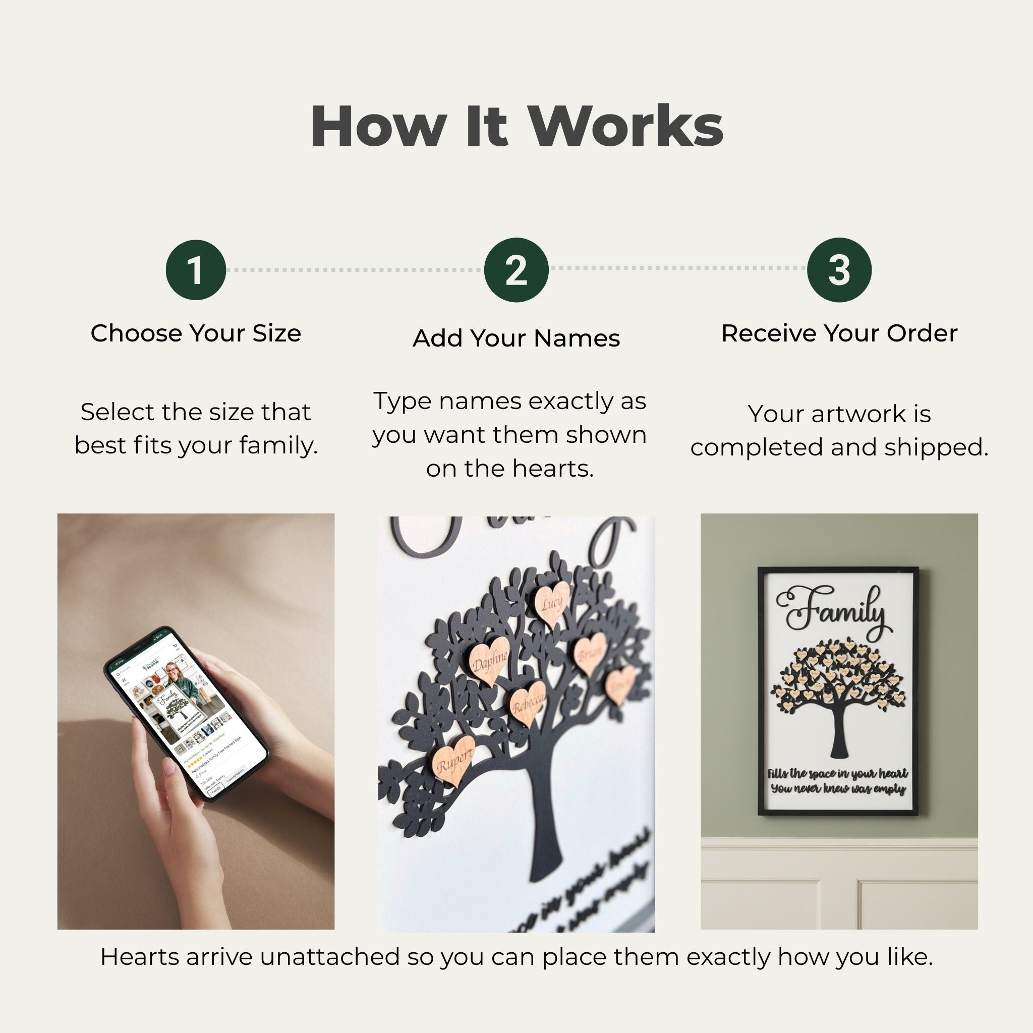 Personalized Family Tree Framed Sign
