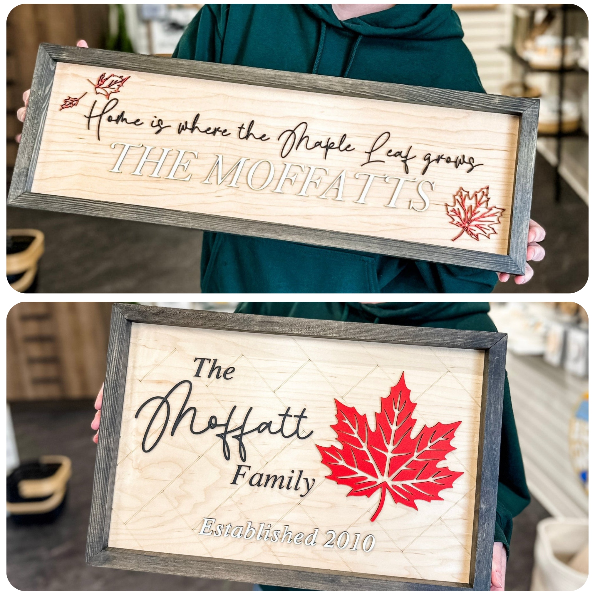 Canada Family Name Sign Collection